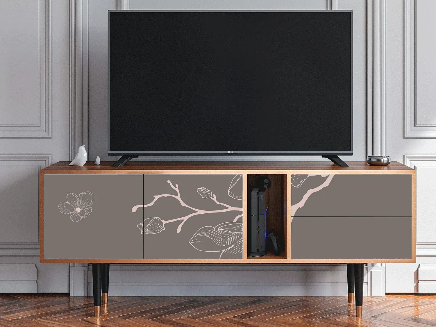 Wohnzimmer und Flur,Wohnzimmermöbel,TV-Board-decoralira