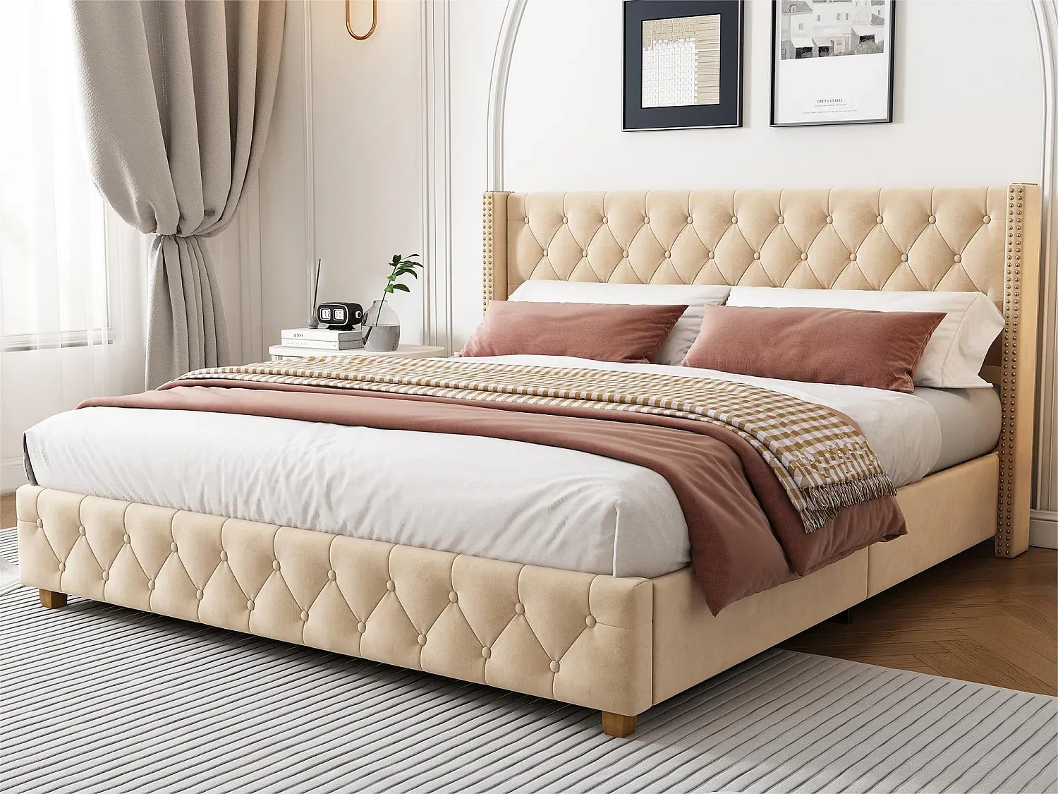 Schlafzimmer,Bereich Bett,Bettrahmen-decoralira