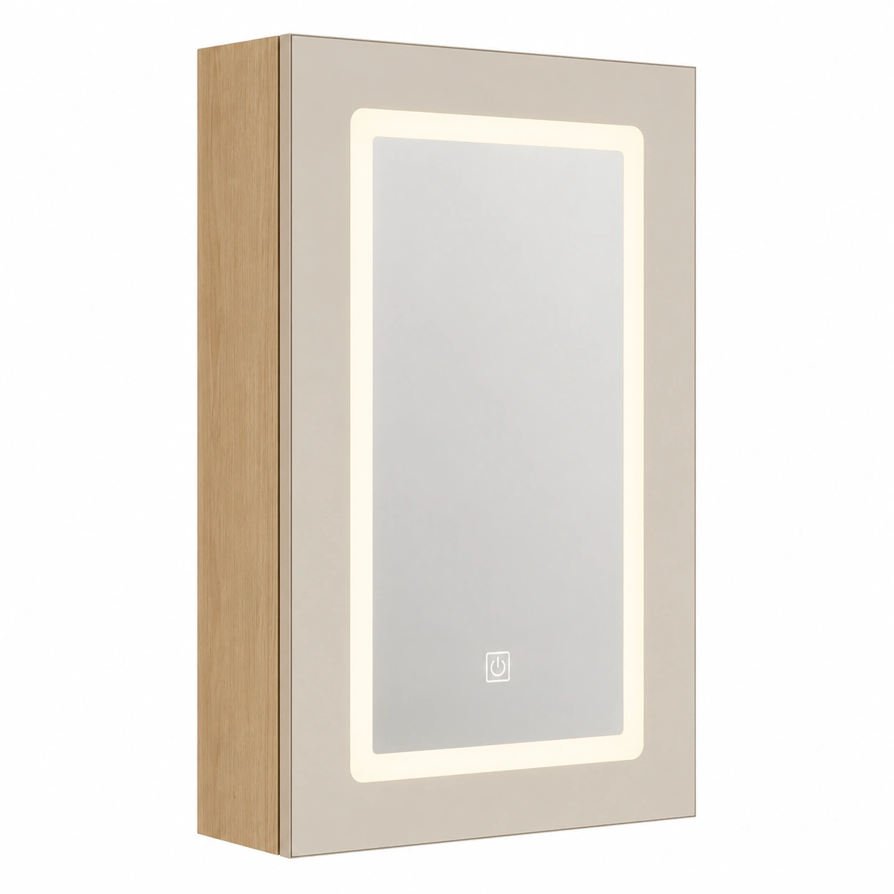 Armario Espejo LED Soft Beige-oaktrona