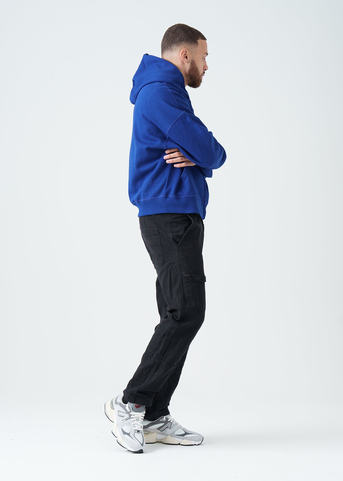 14 OZ Oversized Boxy Cropped Heavyweight Full-Zip Sweatshirt