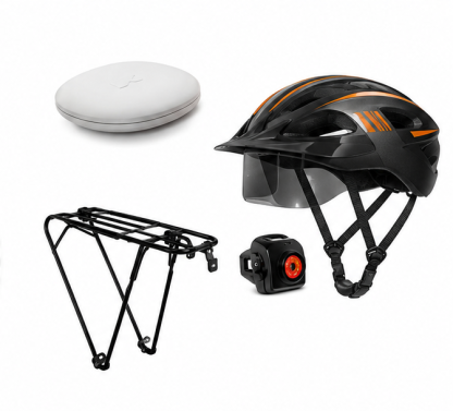 Free Bicycle Helmet, AirTag Kit,Rear Rack