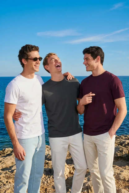 100% Cotton Classic Crew Neck Tees