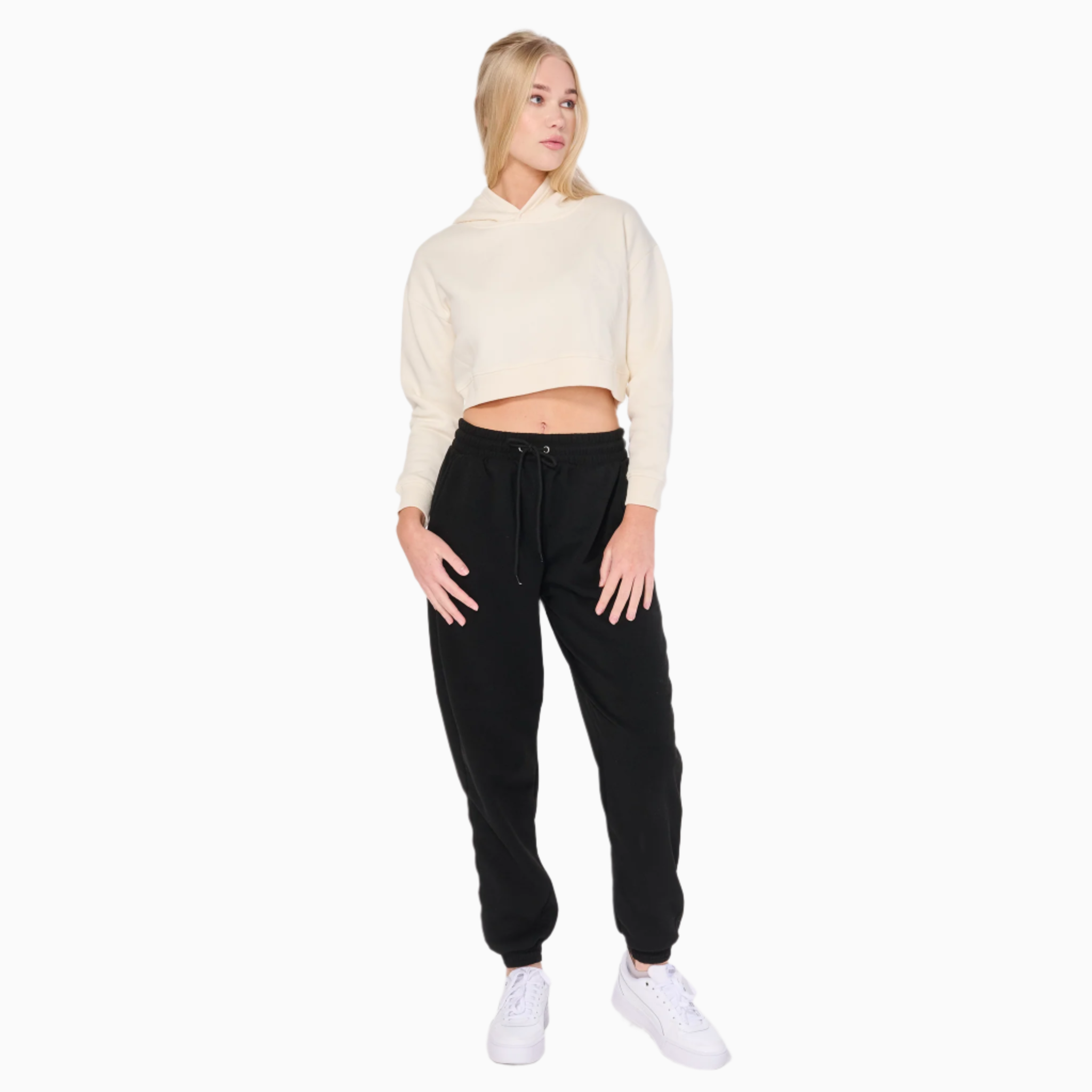 WOMENS CROP HOODIE