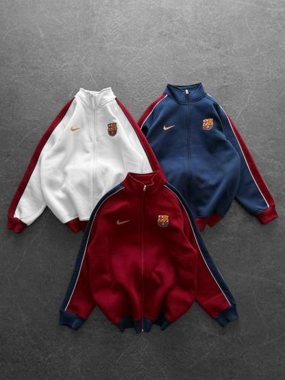 FC Barcelona Retro Zip-Up Track Jacket