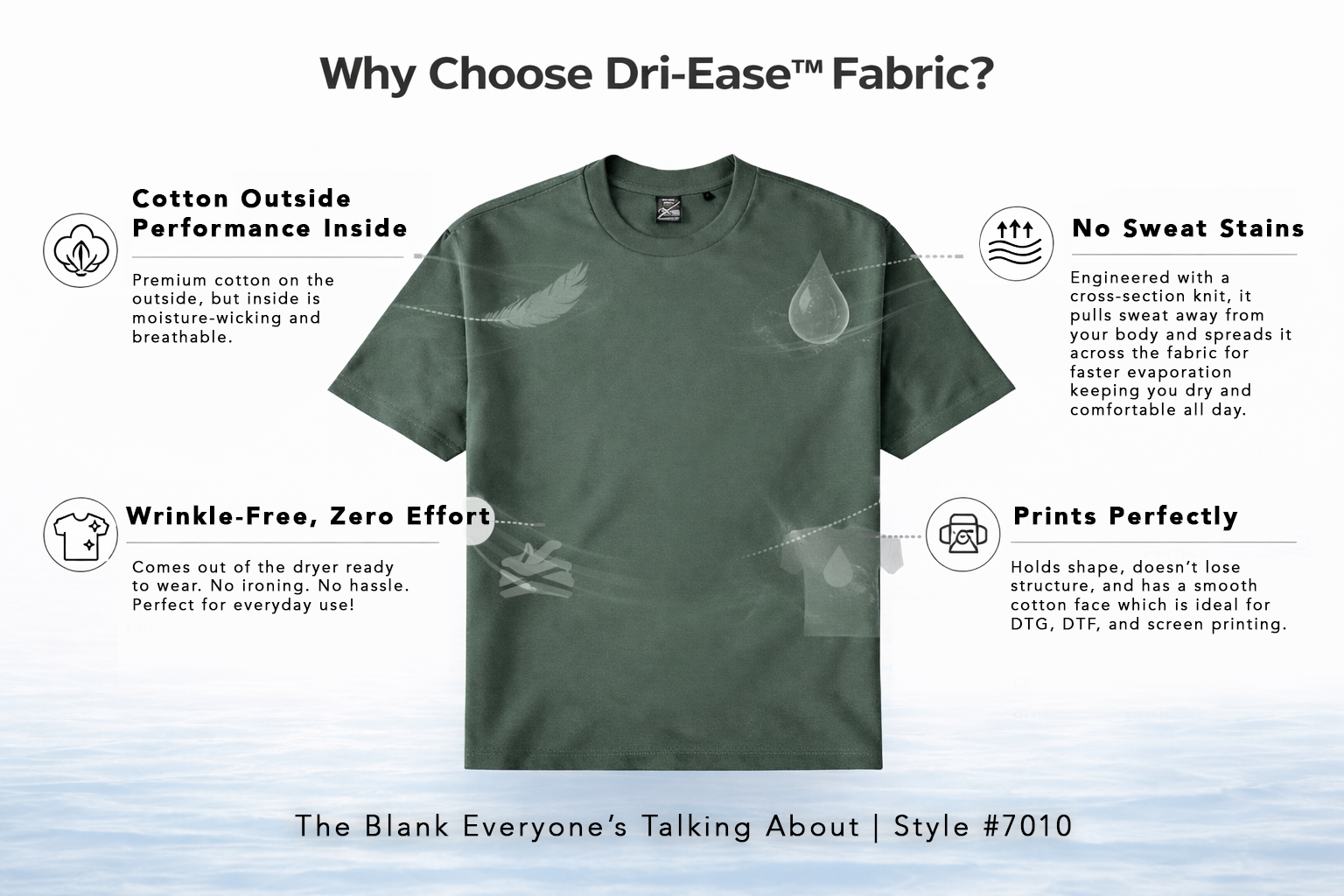 DRI EASE OVERSIZED TEE