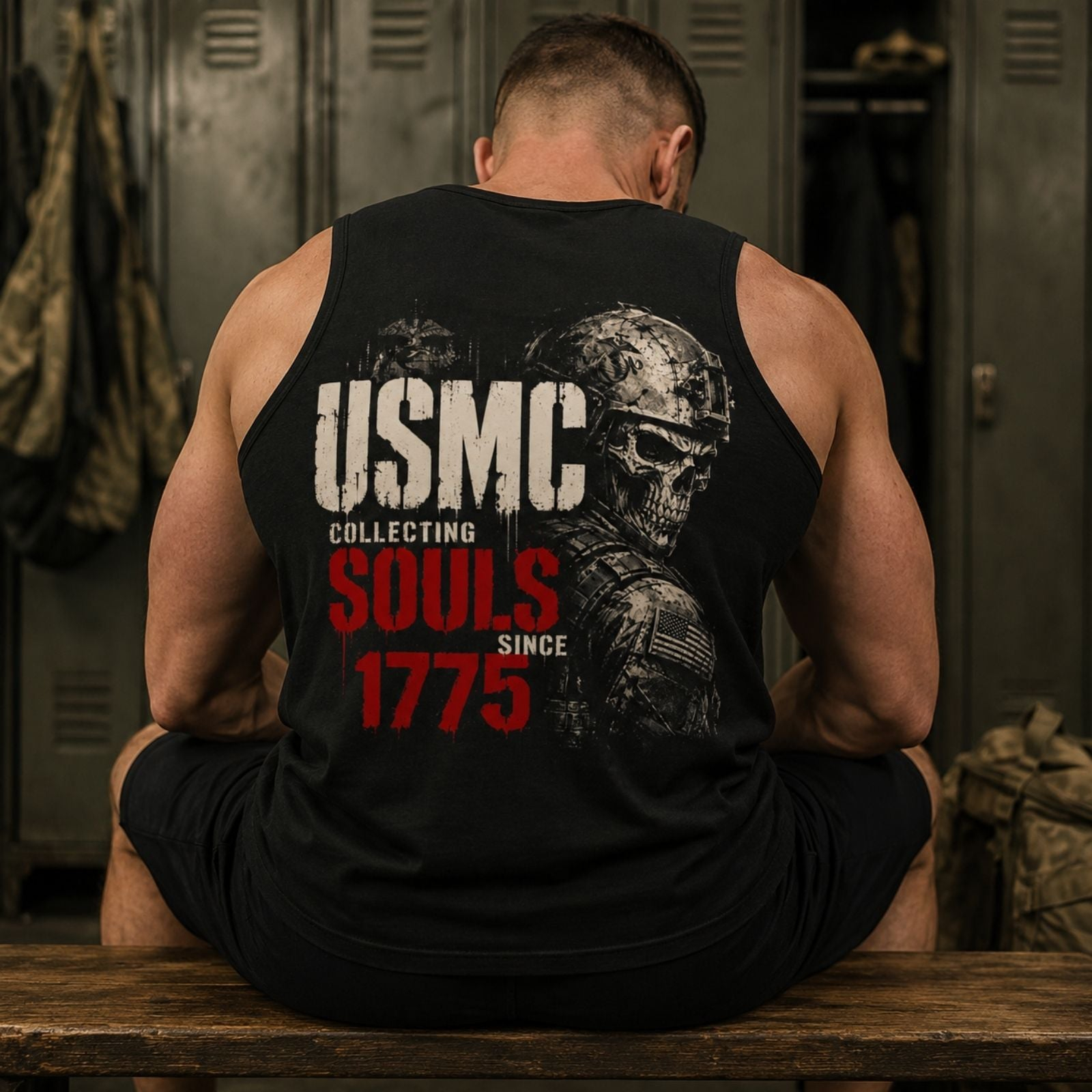 USMC Collecting Souls Since 1775 Tank Top