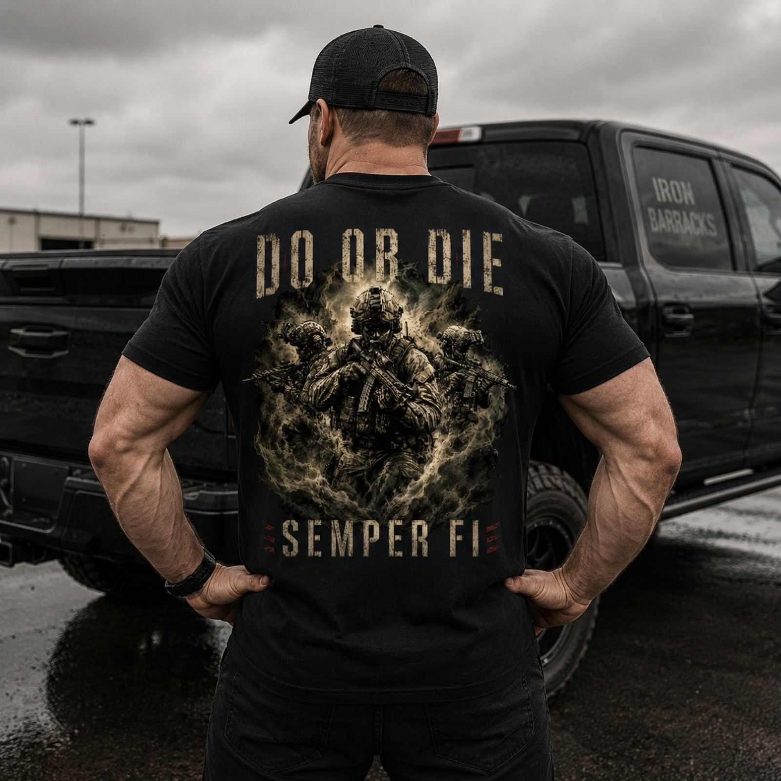 Do Or Die – Semper Fi U.S. Marine Corps Back Print T-Shirt