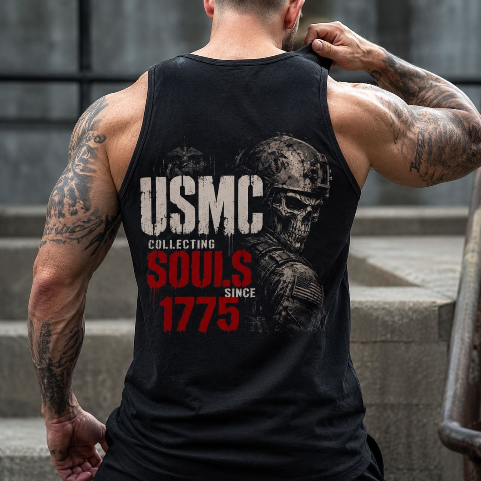 USMC Collecting Souls Since 1775 Tank Top
