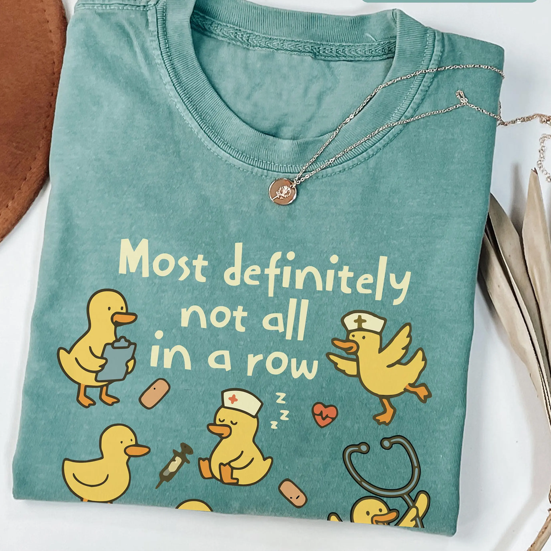 Nurse ducks not in a row, Nursing Shirt