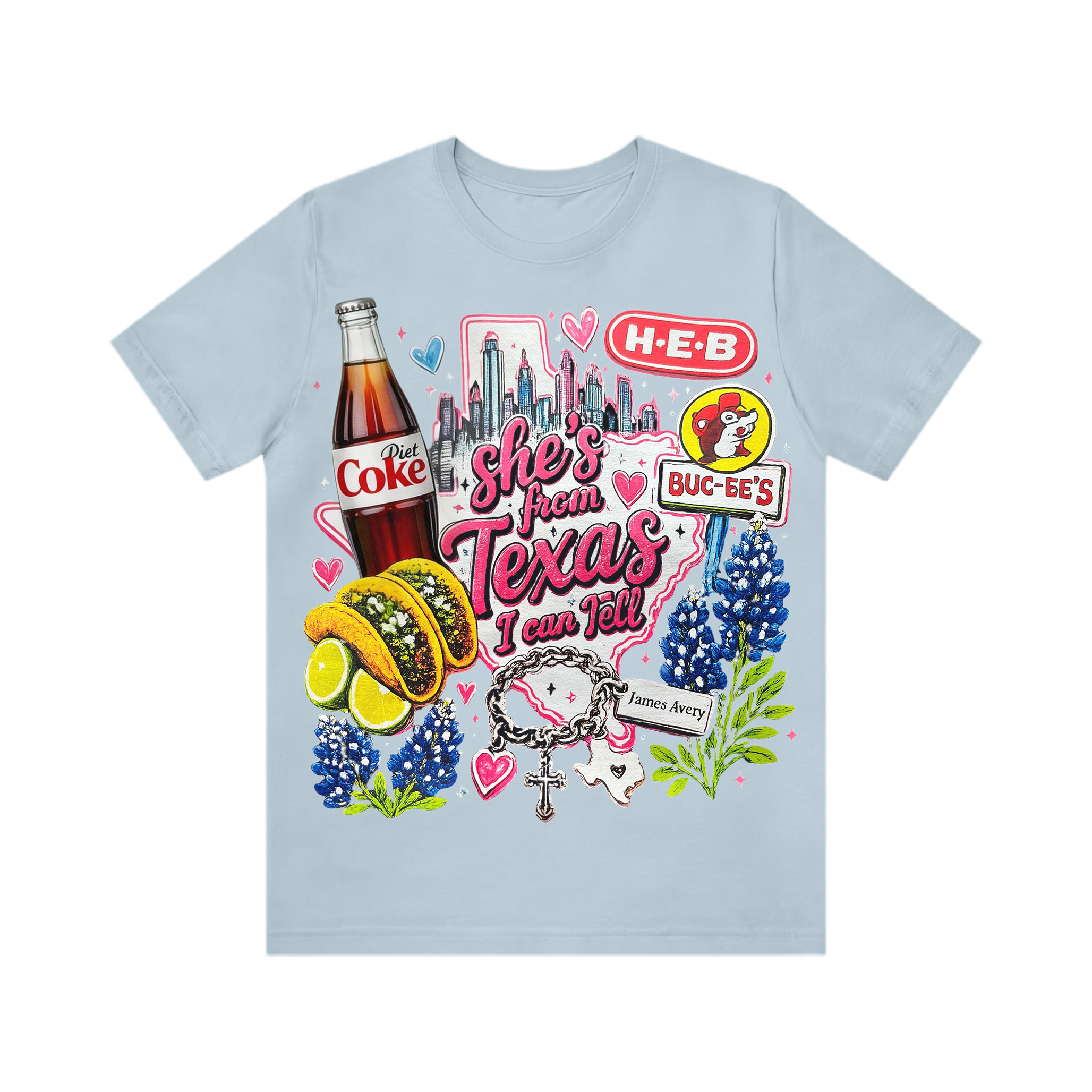 Shes from texas i can tell Unisex T-shirt