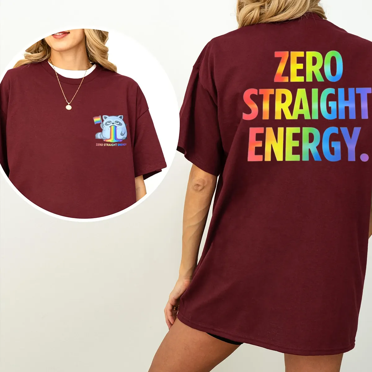 Zero Straight Energy Shirt LGBTQ Pride Month 2026 Tee