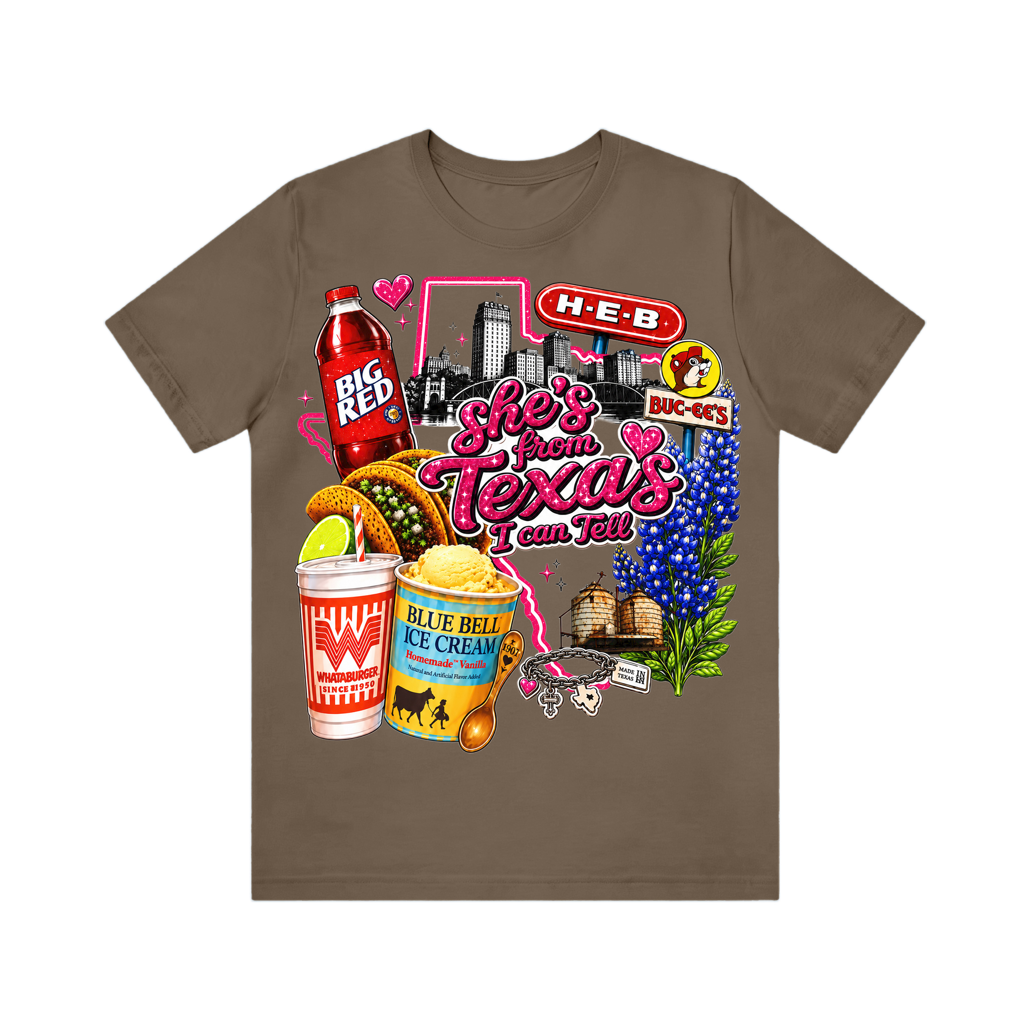 Shes from texas i can tell Unisex T-shirt