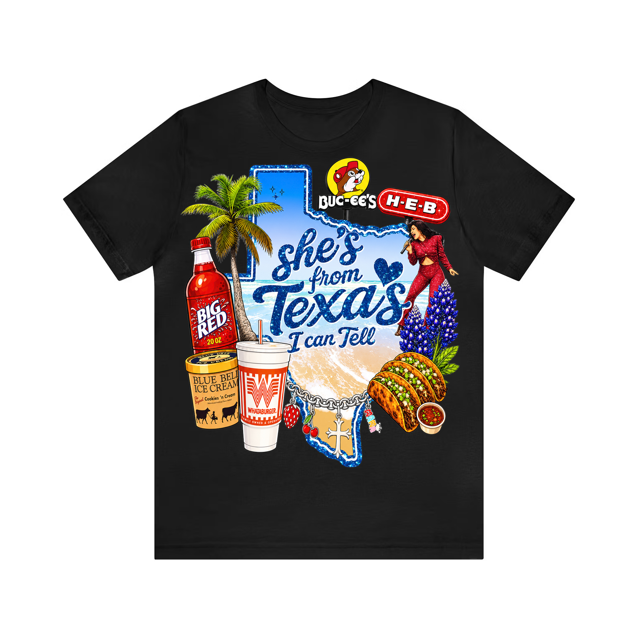 Shes from texas i can tell Unisex T-shirt