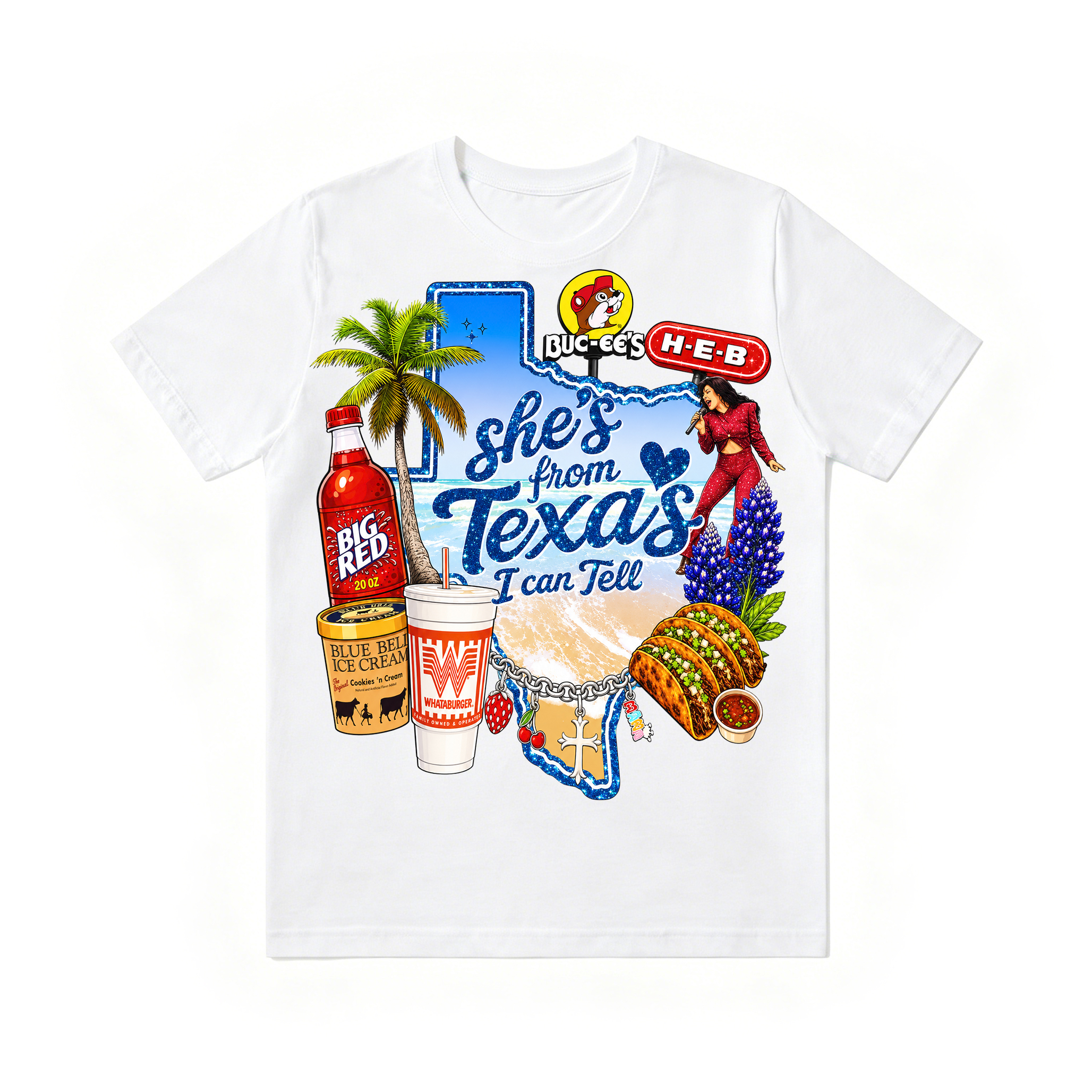 Shes from texas i can tell Unisex T-shirt