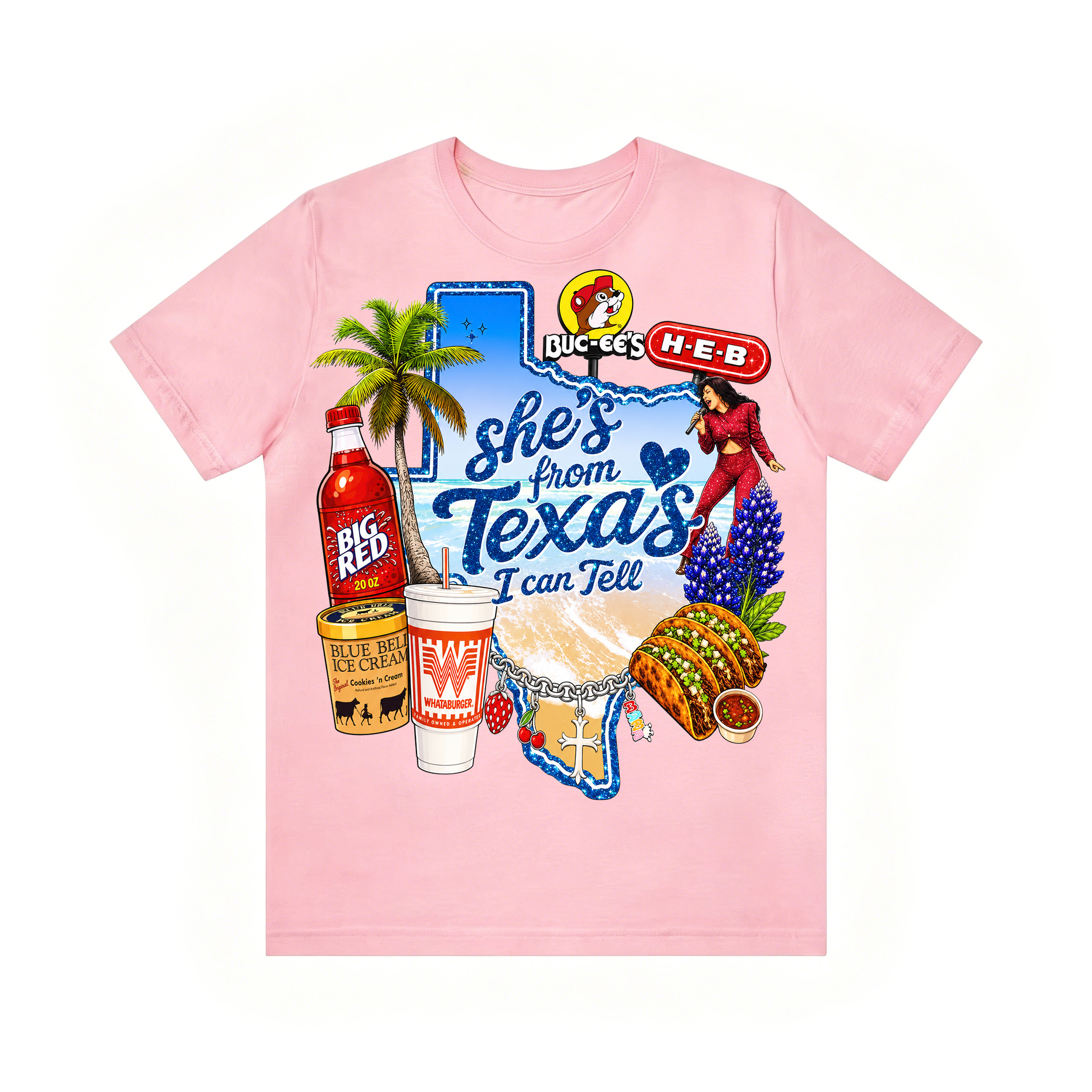 Shes from texas i can tell Unisex T-shirt