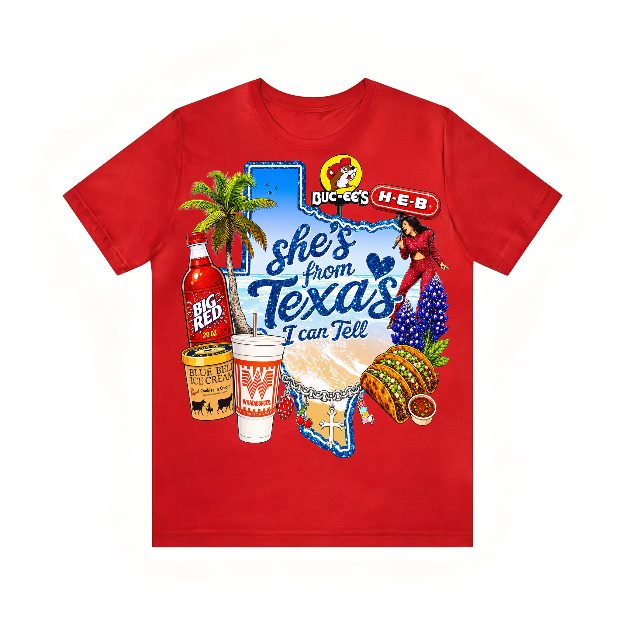Shes from texas i can tell Unisex T-shirt