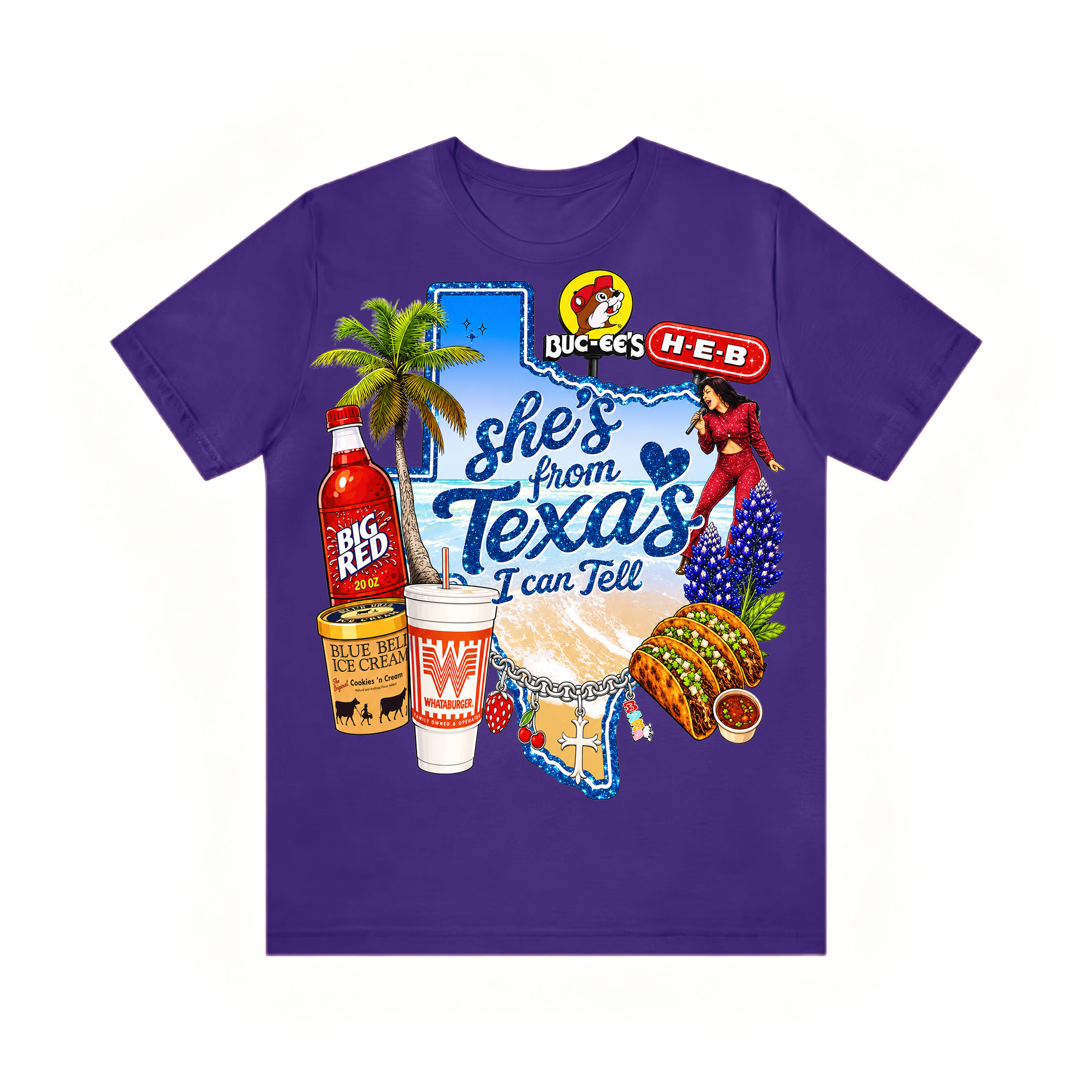 Shes from texas i can tell Unisex T-shirt