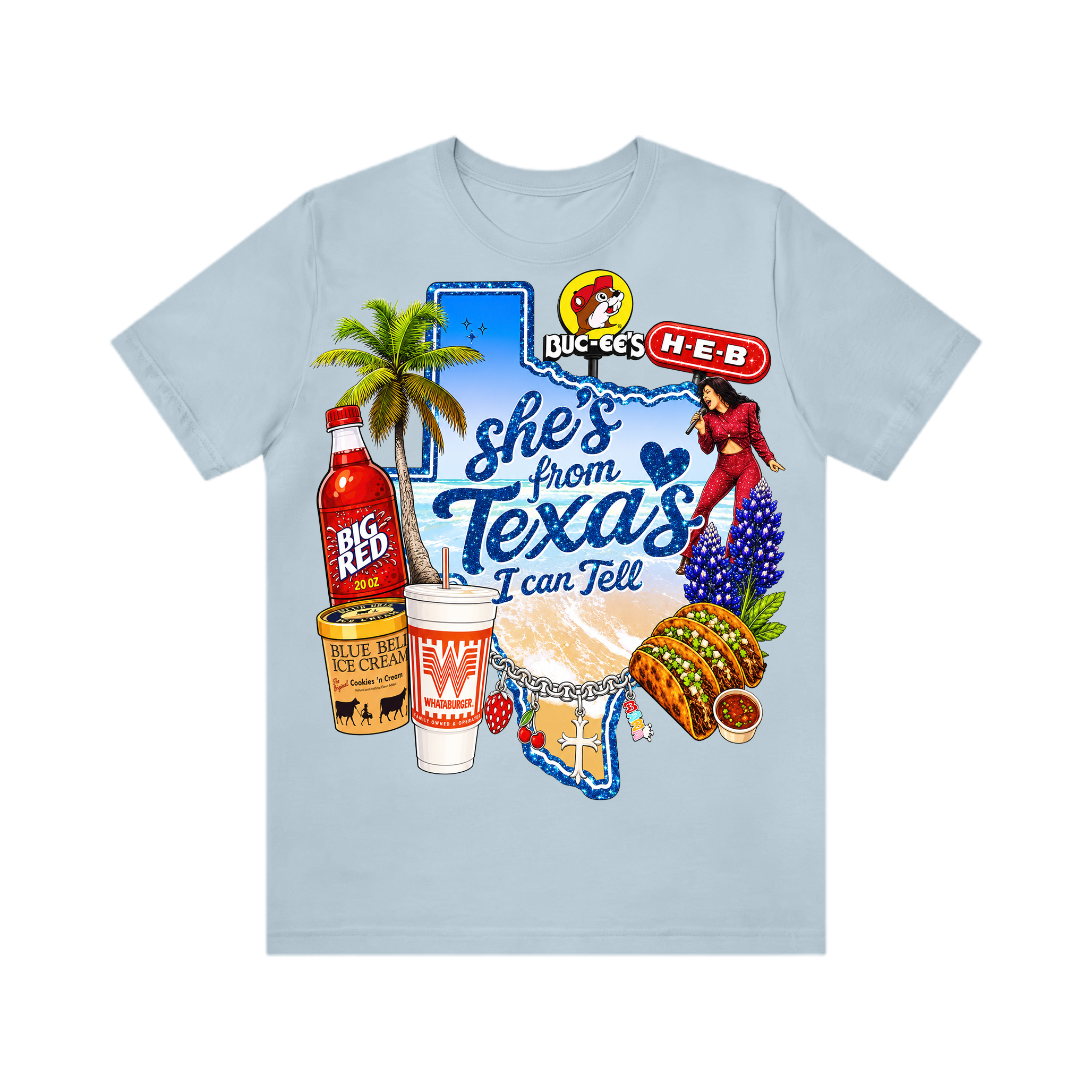 Shes from texas i can tell Unisex T-shirt