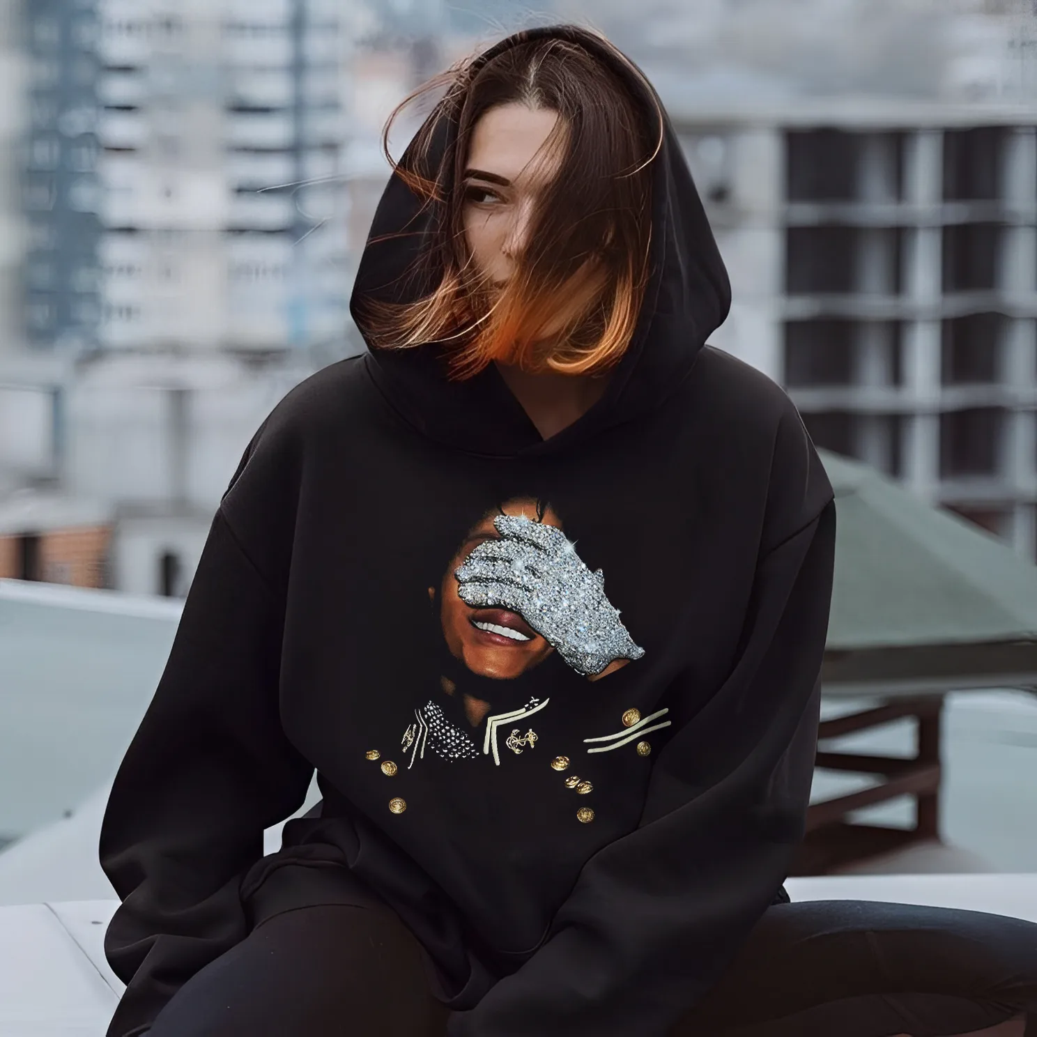 Michael Jackson Graphic Printed Unisex T-Shirt/Sweatshirt/Hoodie（Double-sided Print）