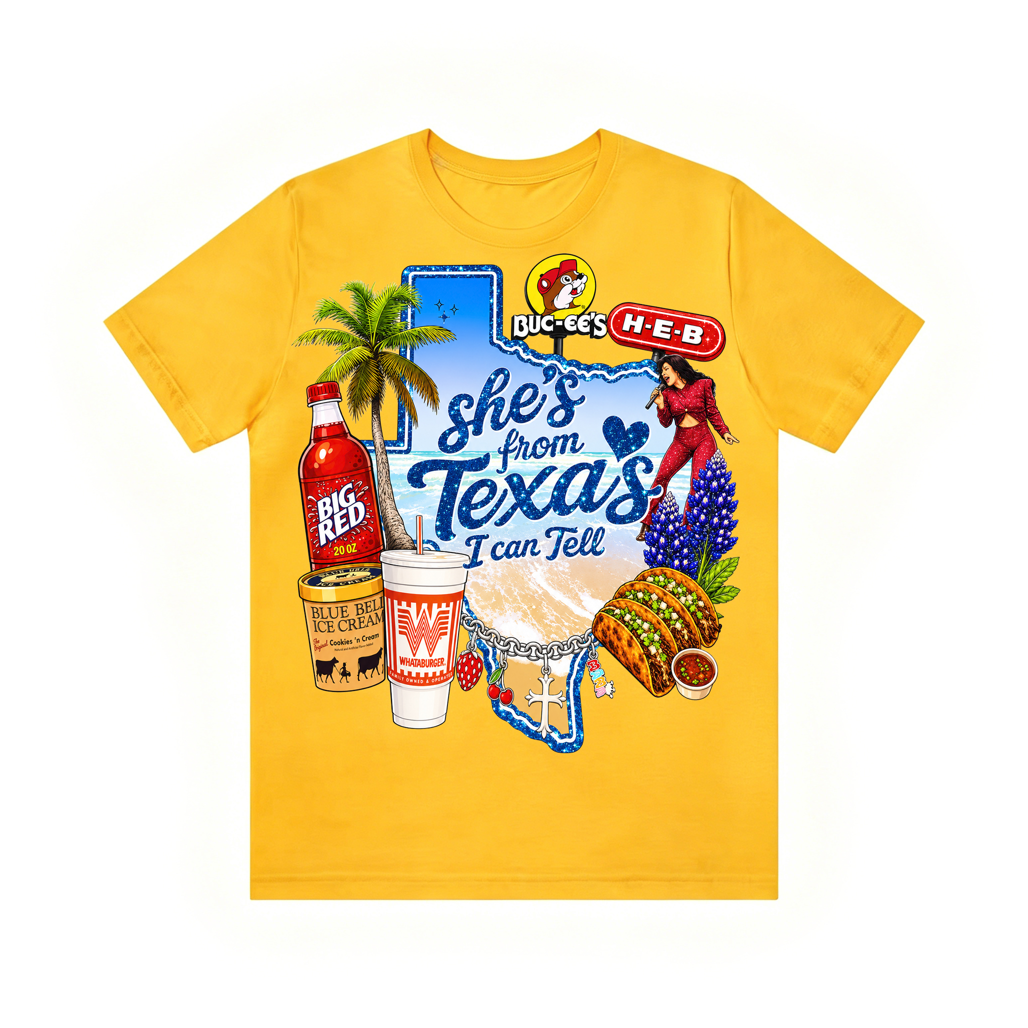 Shes from texas i can tell Unisex T-shirt