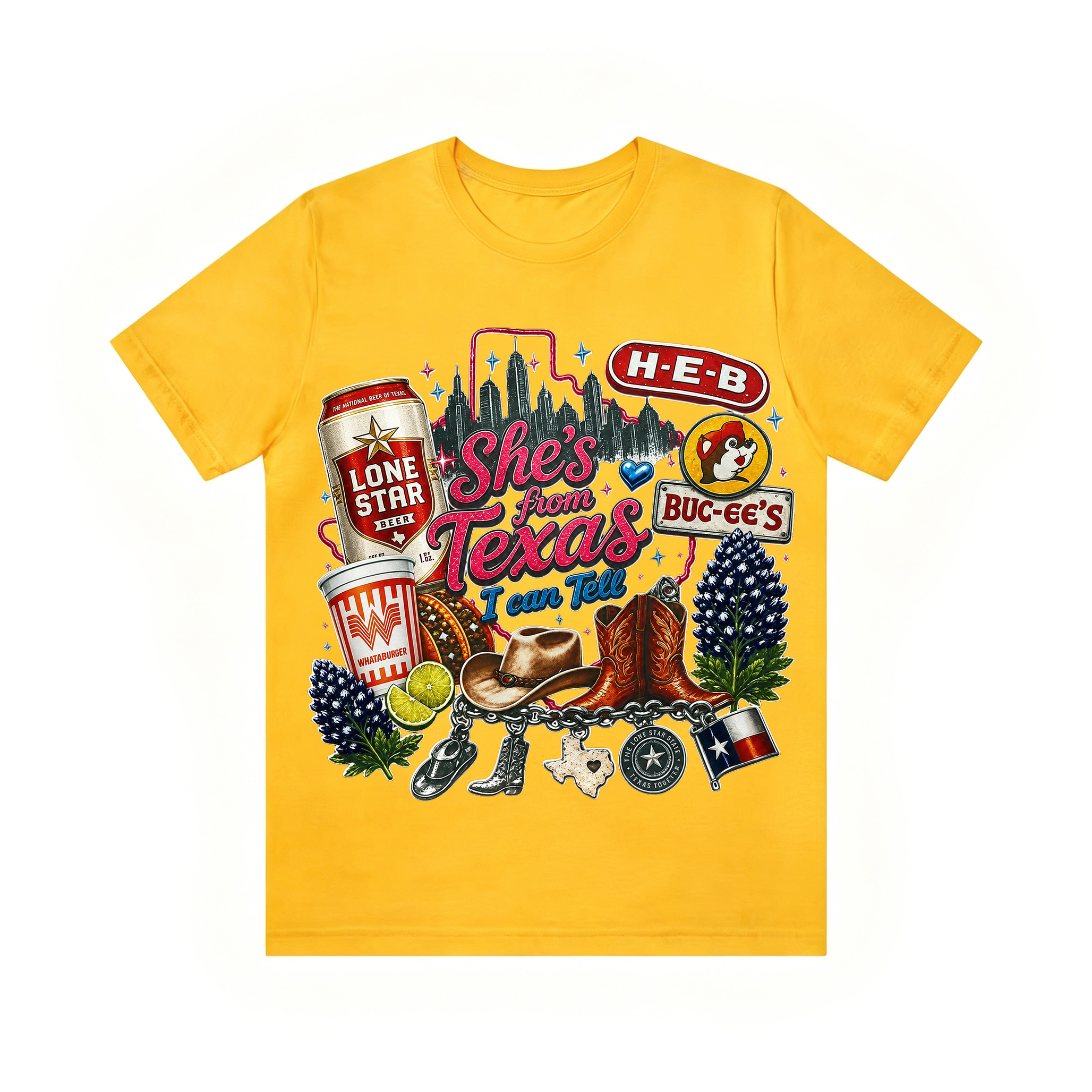 "She's From Texas I Can Tell" Unisex T-shirt