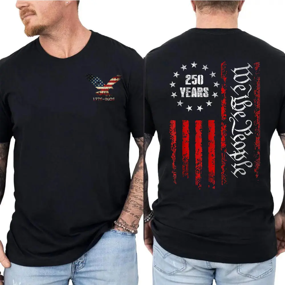 Patriotic Eagle American Flag 1776–2026 Shirt