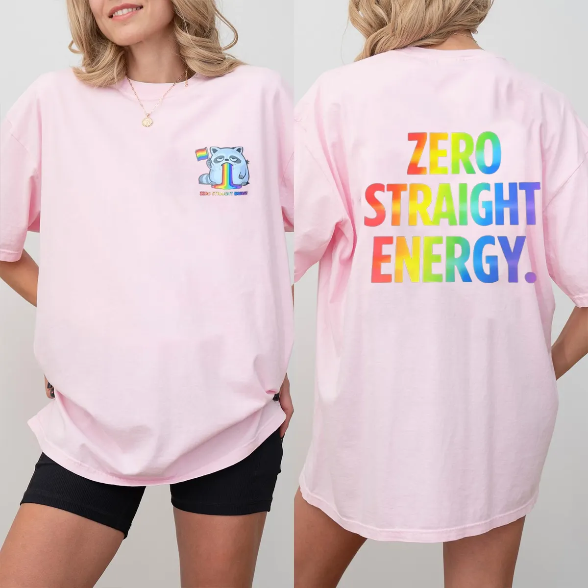 Zero Straight Energy Shirt LGBTQ Pride Month 2026 Tee