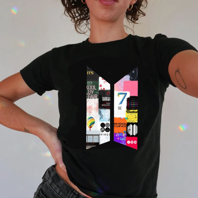 Women's BTS album logo T-shirt