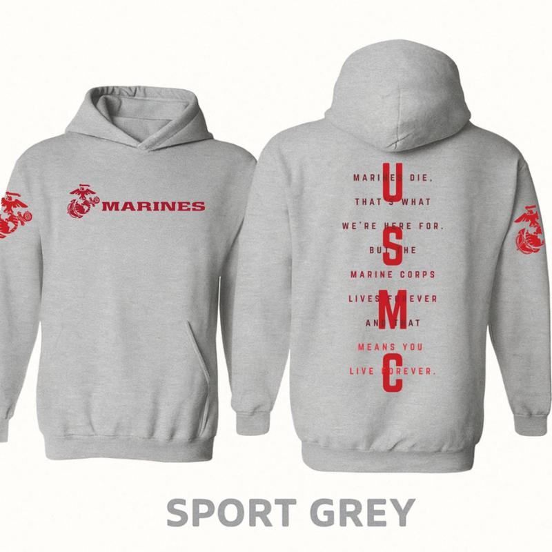 Usmc Marines Tactical Hoodie, Classic Semper Fi Marine Corps Hoodie For Veterans