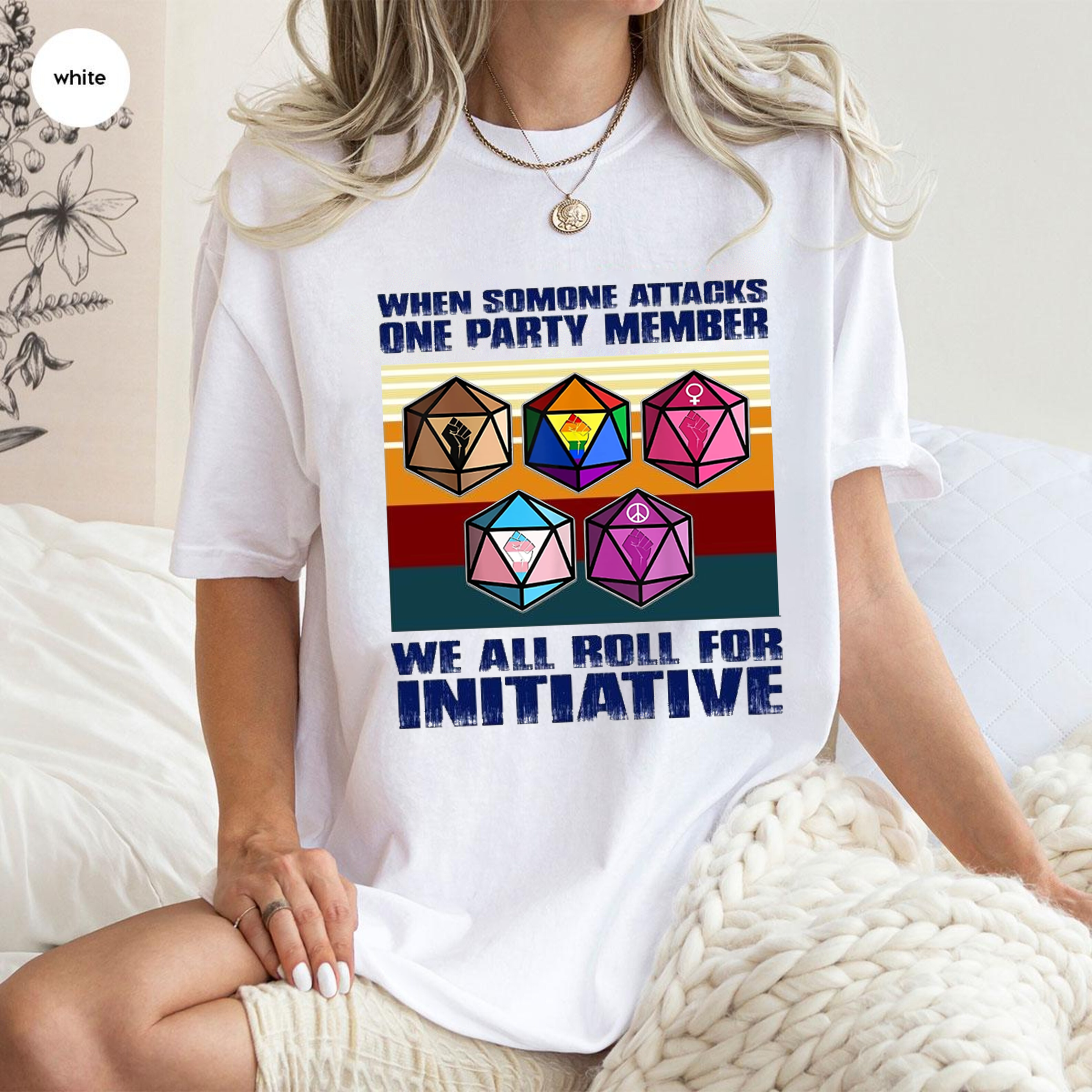 When Someone Attacks One Party Member We All Roll For Initiative Classic Unisex T-shirt/Crewneck/Hoodie