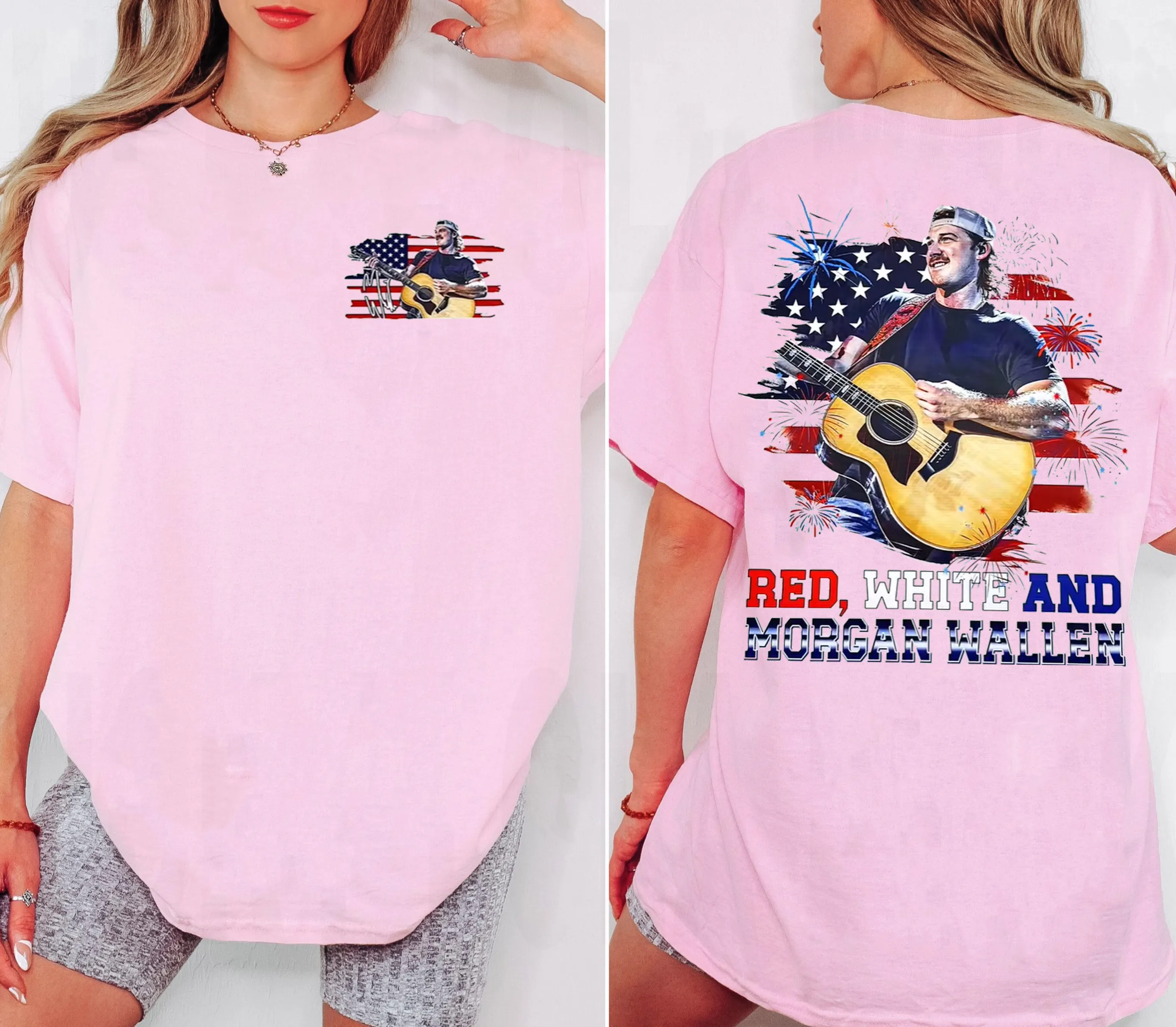 Morgan Wallen Fans 4th of July Unisex T-shirt