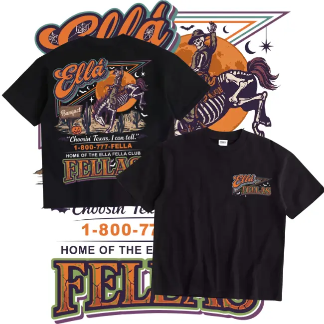 Retro 1-800-777-FELLA - Halloween Tee