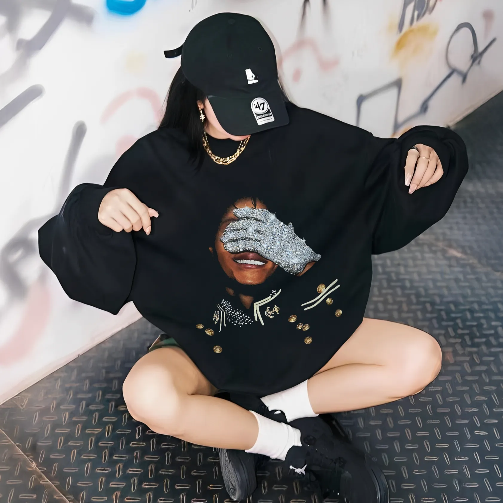 Michael Jackson Graphic Printed Unisex T-Shirt/Sweatshirt/Hoodie（Double-sided Print）
