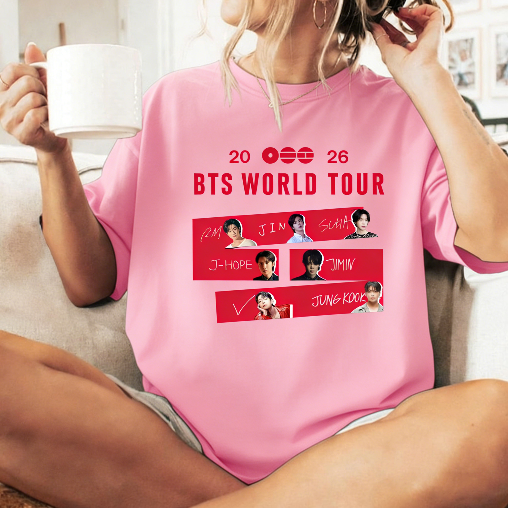 BTS We Are Back 2026 Tour Date T-Shirt