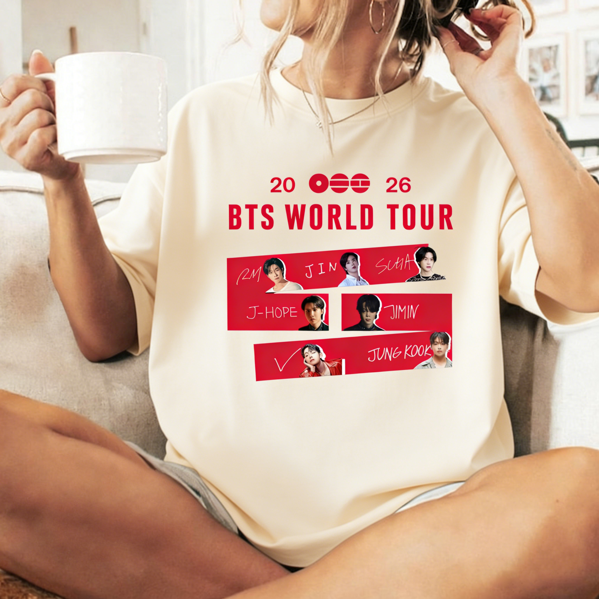 BTS We Are Back 2026 Tour Date T-Shirt