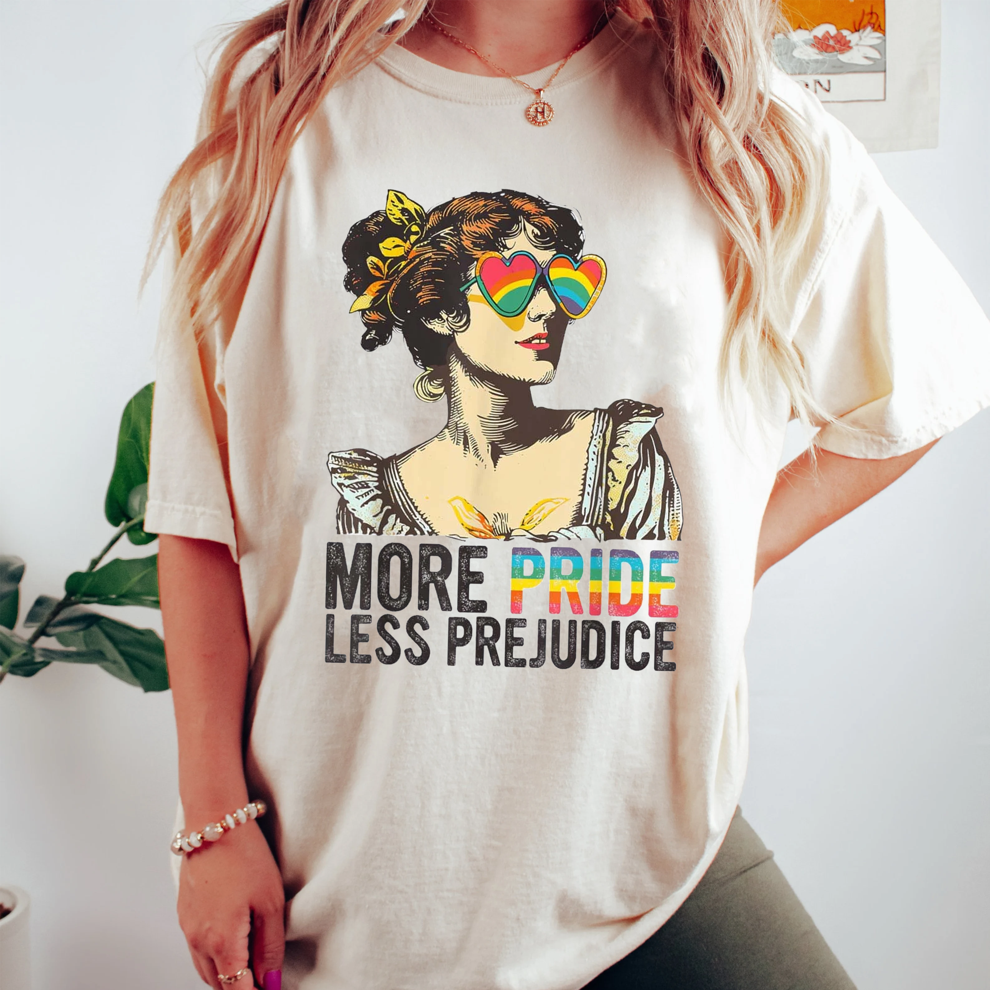 More Pride Less Prejudice LGBT Pride Month Unisex T-shirt