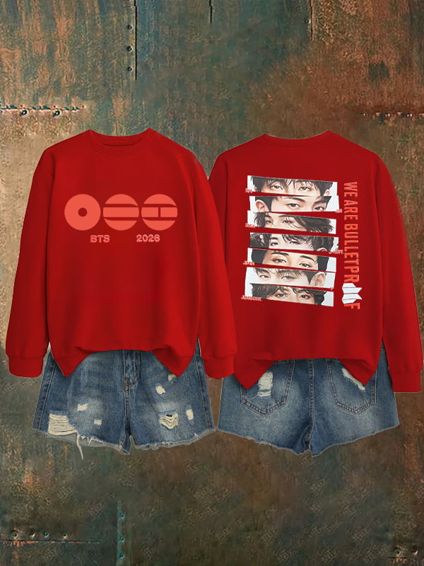 Women's K-pop Print Sweatshirt