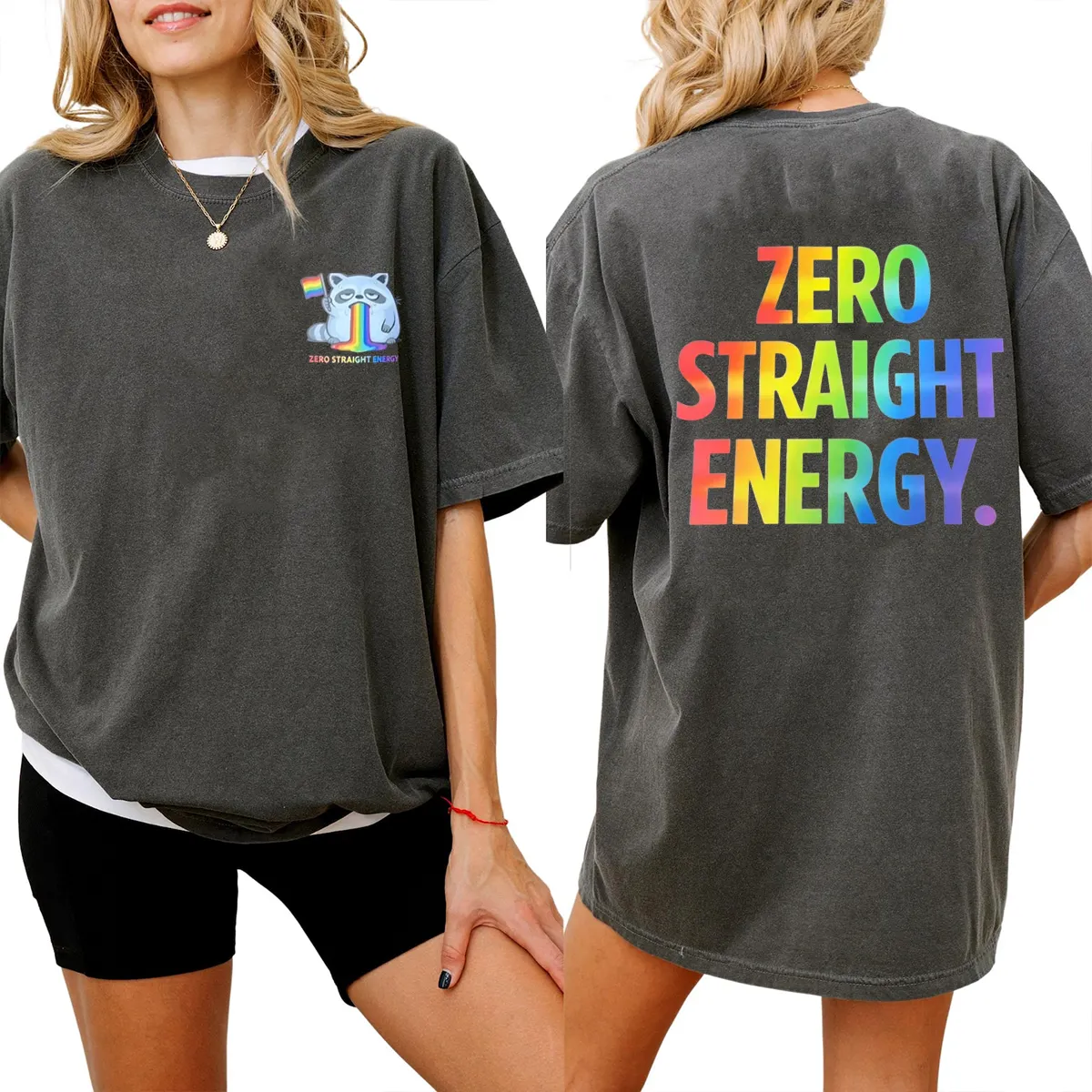 Zero Straight Energy Shirt LGBTQ Pride Month 2026 Tee