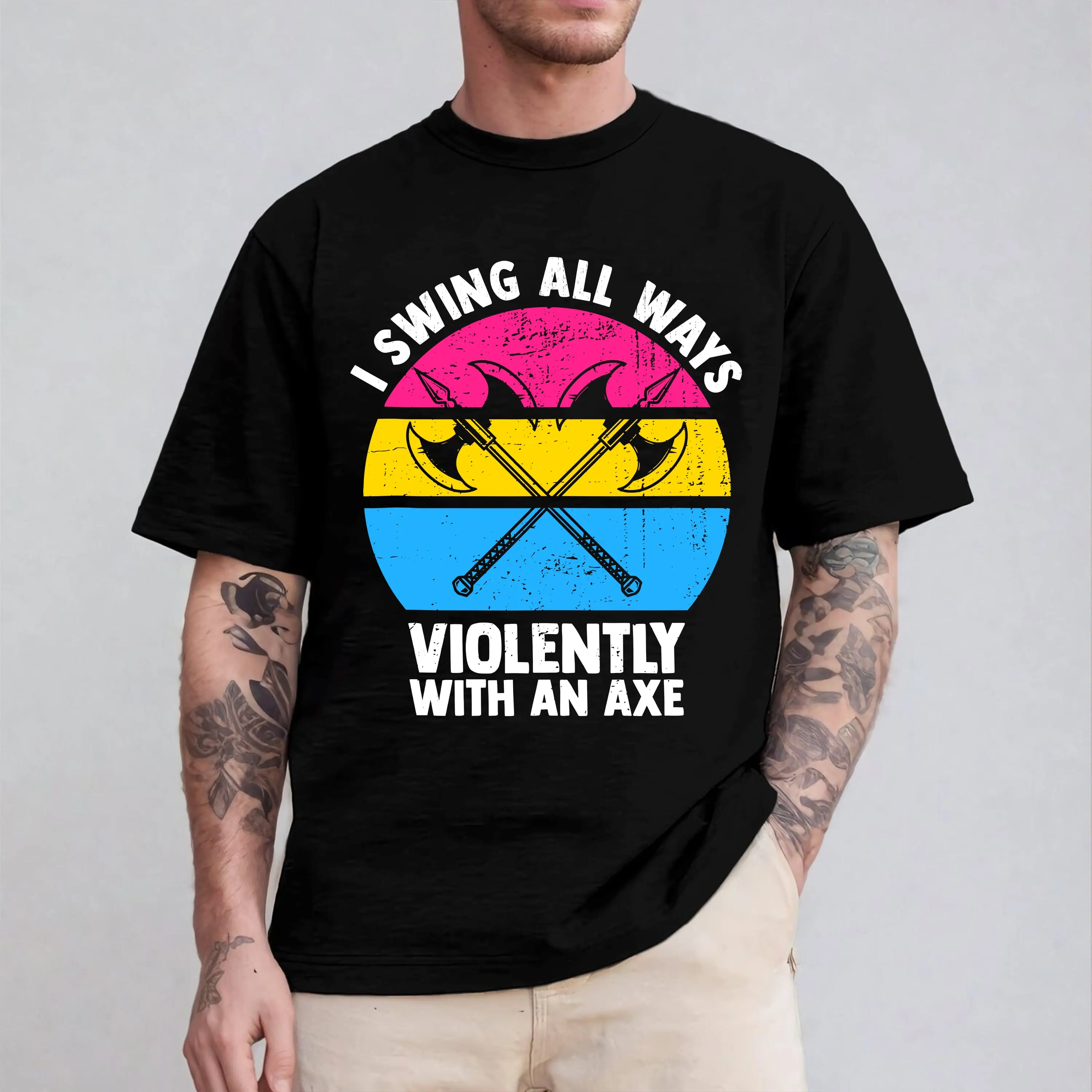 I Swing All Ways Violently With An Axe Tshirt