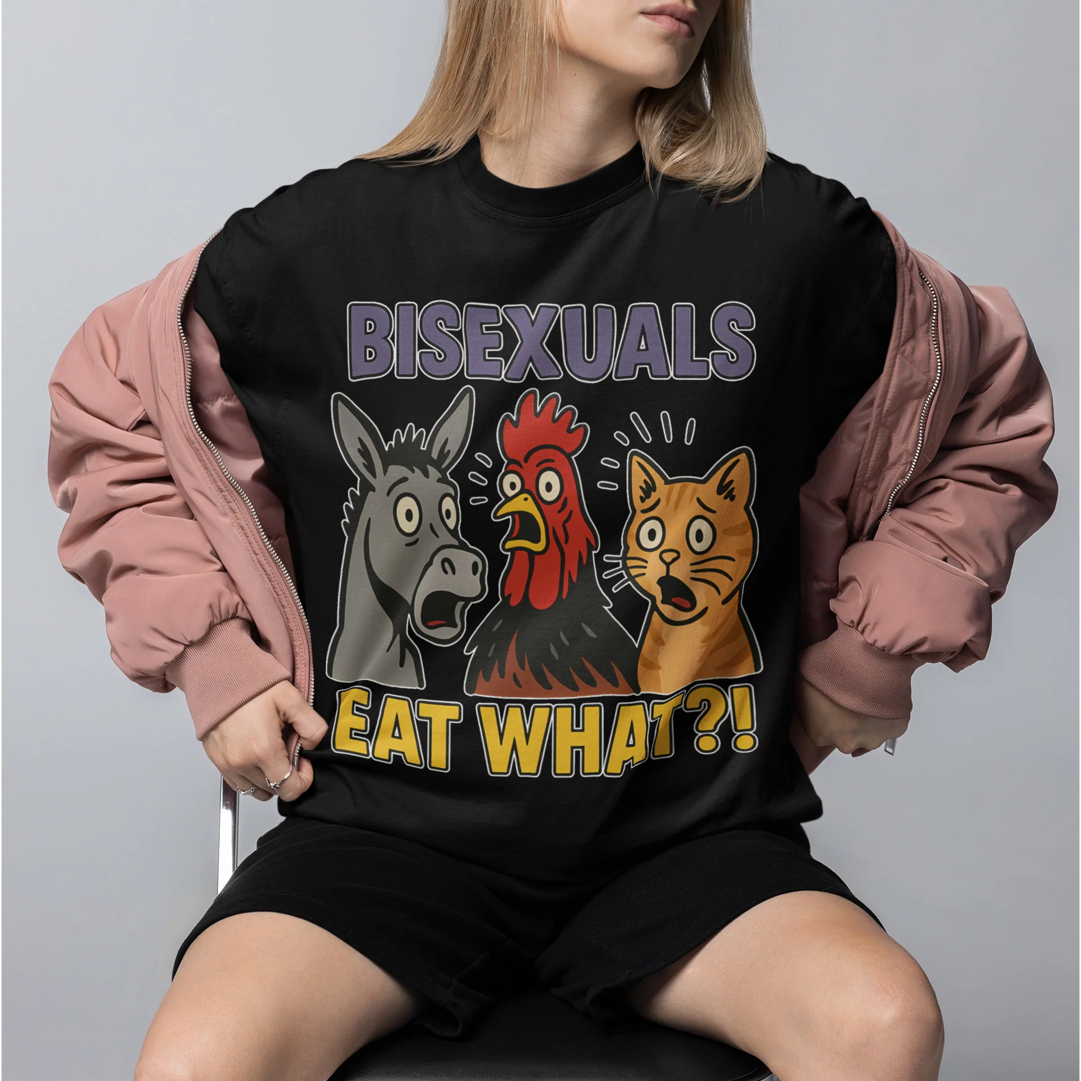 BISEXUALS EAT WHAT Unisex T-shirt