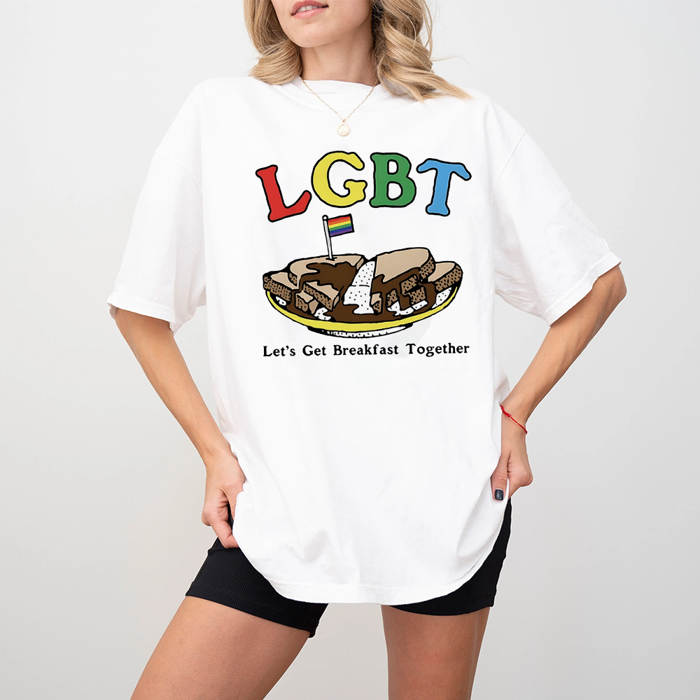 LGBT let’s get breakfast together flag Unisex T-shirt