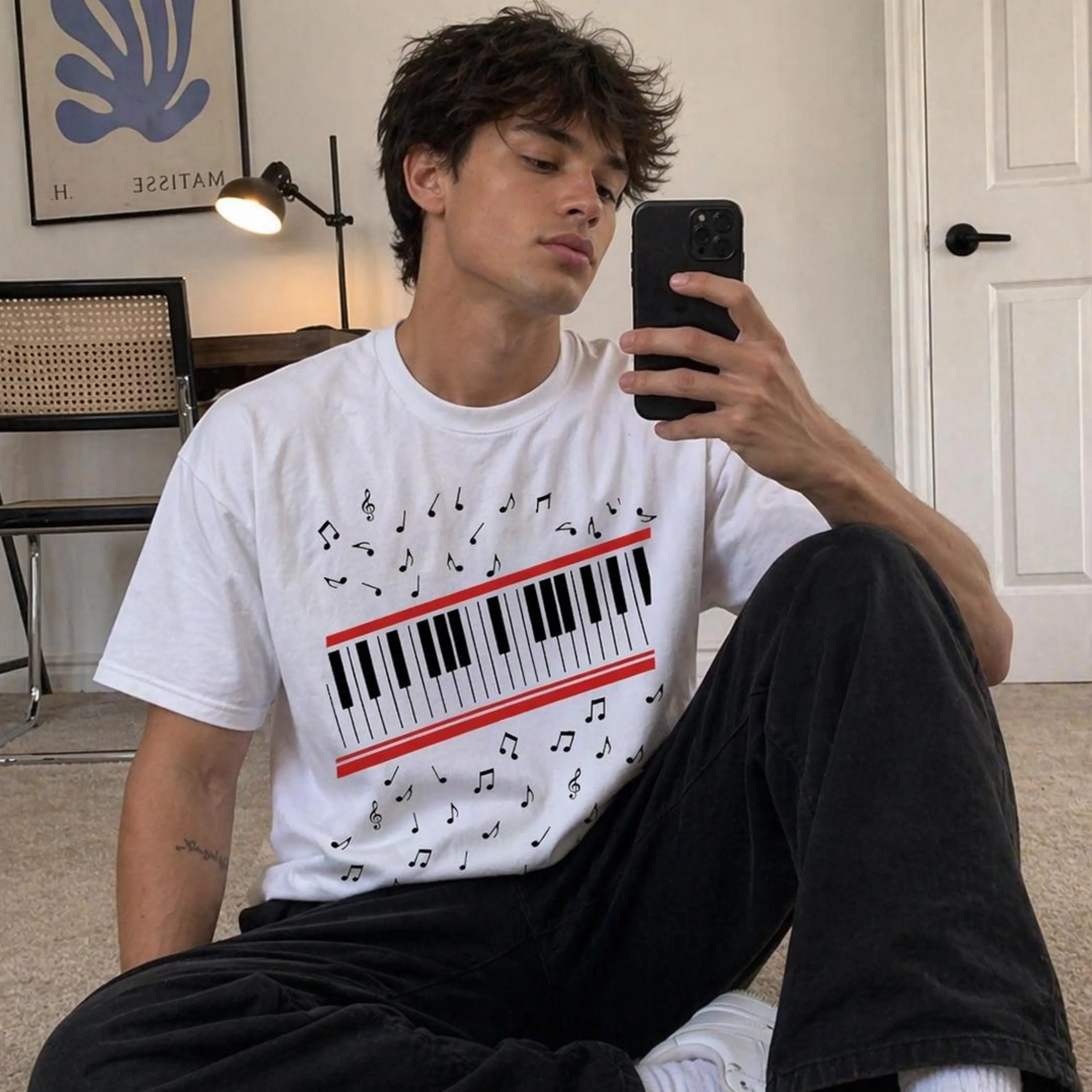 Michael Jackson Beat It Piano Keys Unisex Shirt