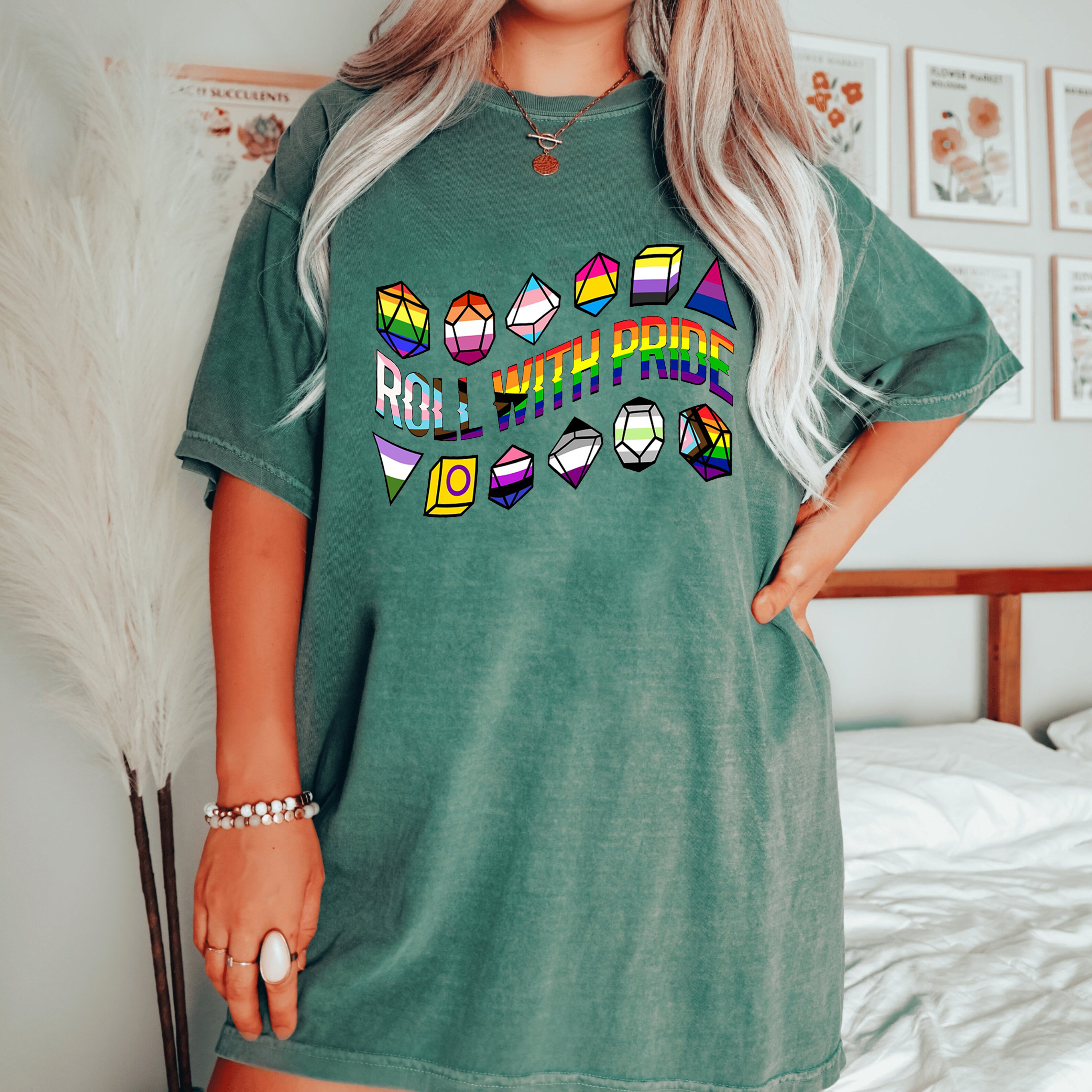 Dungeons and Dragons Roll with Pride Classic  Unisex T-shirt/Crewneck/Hoodie