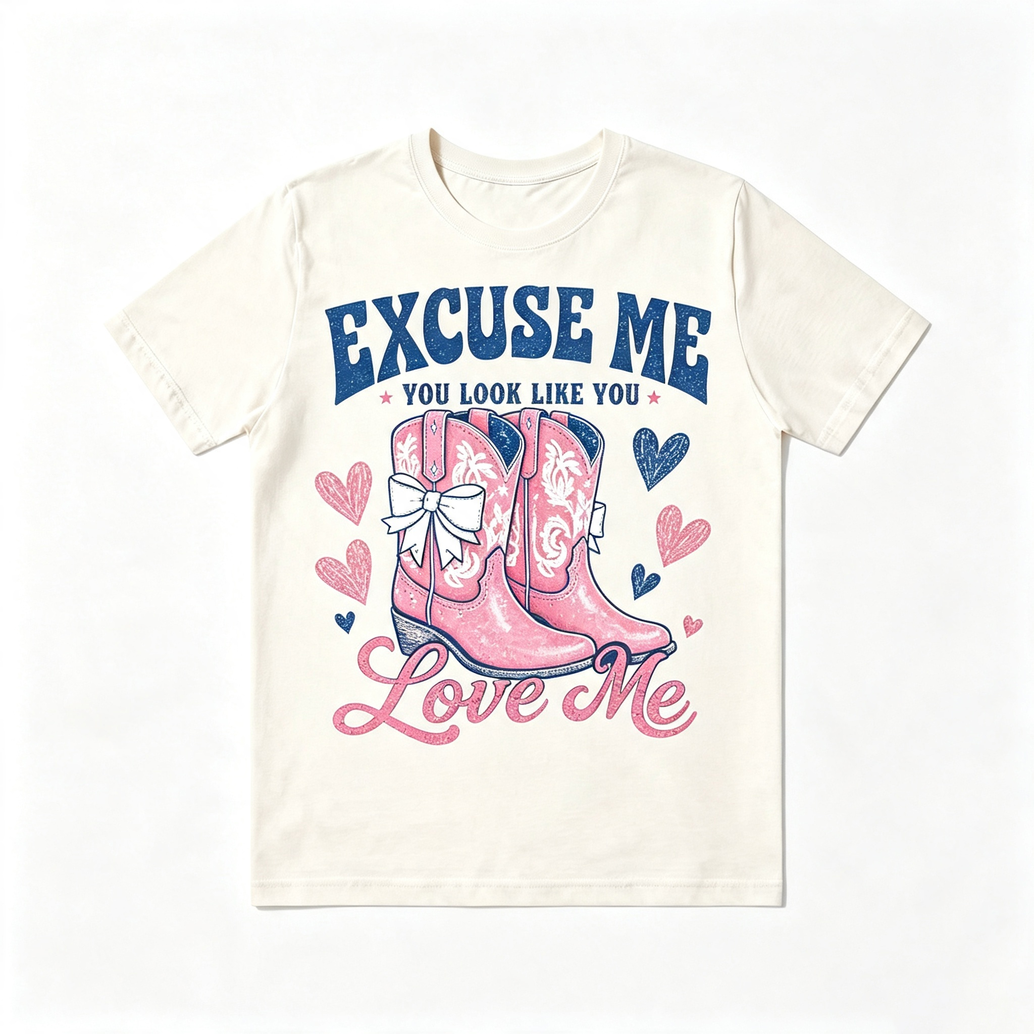 Western Cowgirl Love Quote Cowboy Boots Graphic Tee