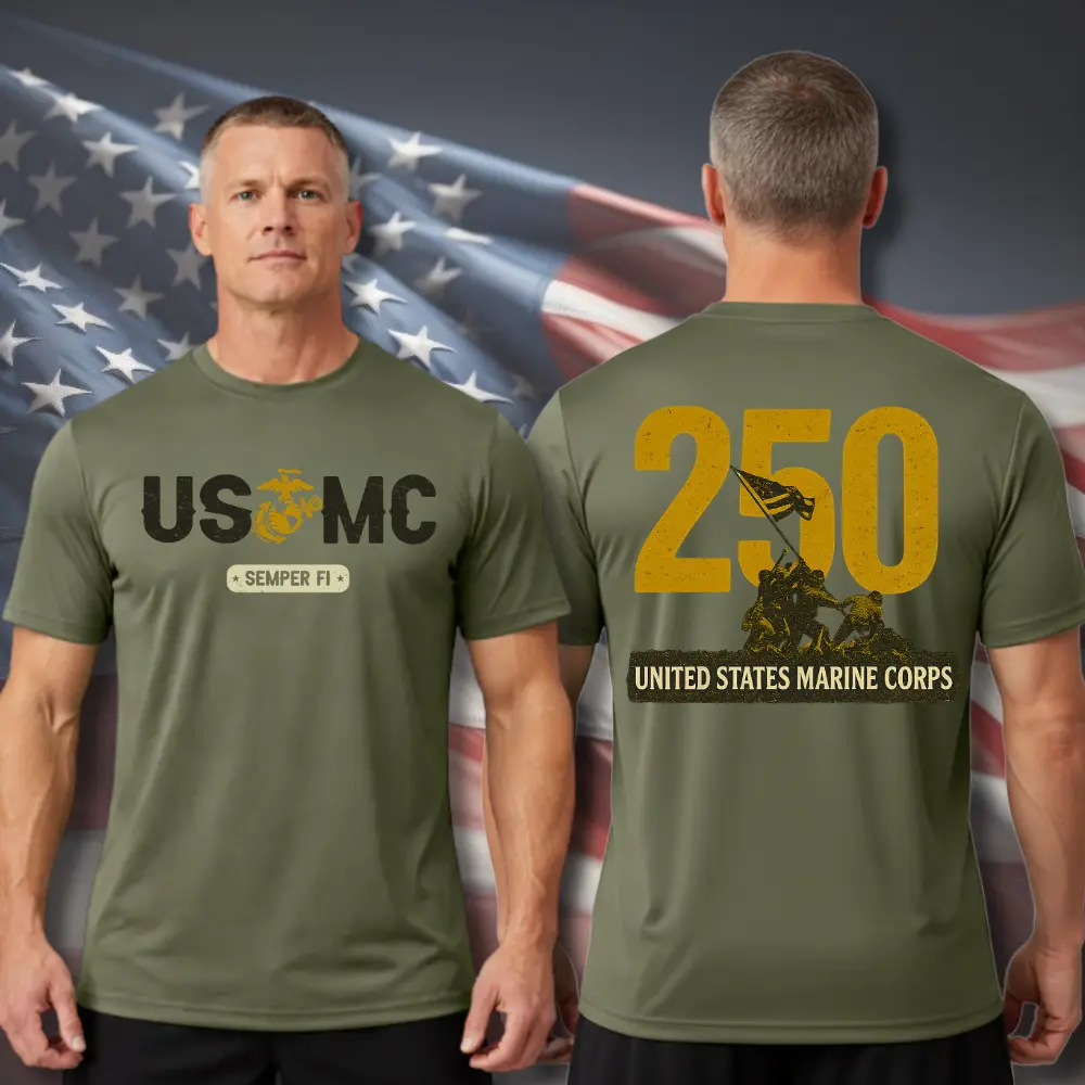 USMC 250th Anniversary shirt  – United States Marine Corps Pride