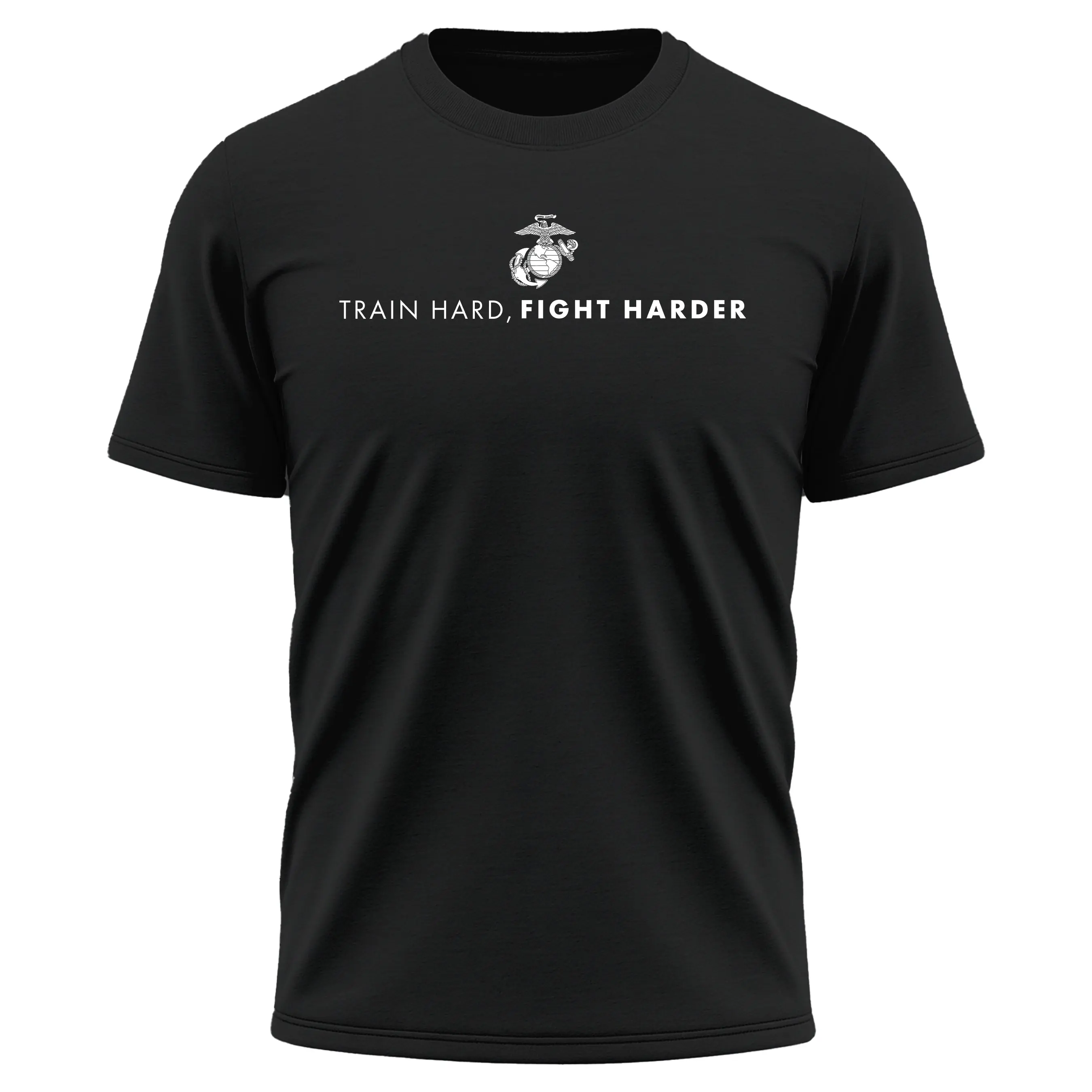 Marines "Train Hard, Fight Harder" Performance shirt United States Marine Corps Pride ,Made in USA