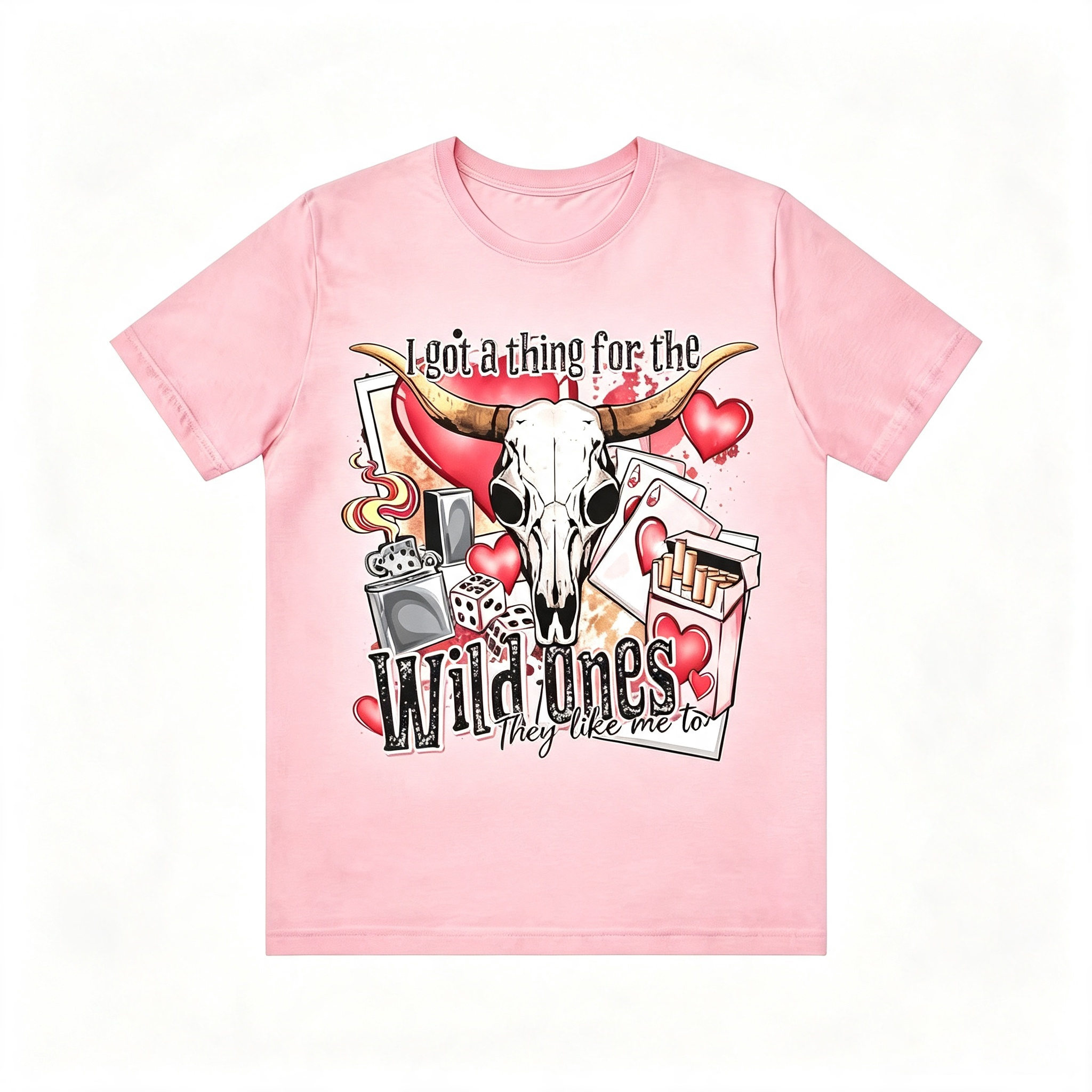 Western Wild Ones Bull Skull Graphic Tee