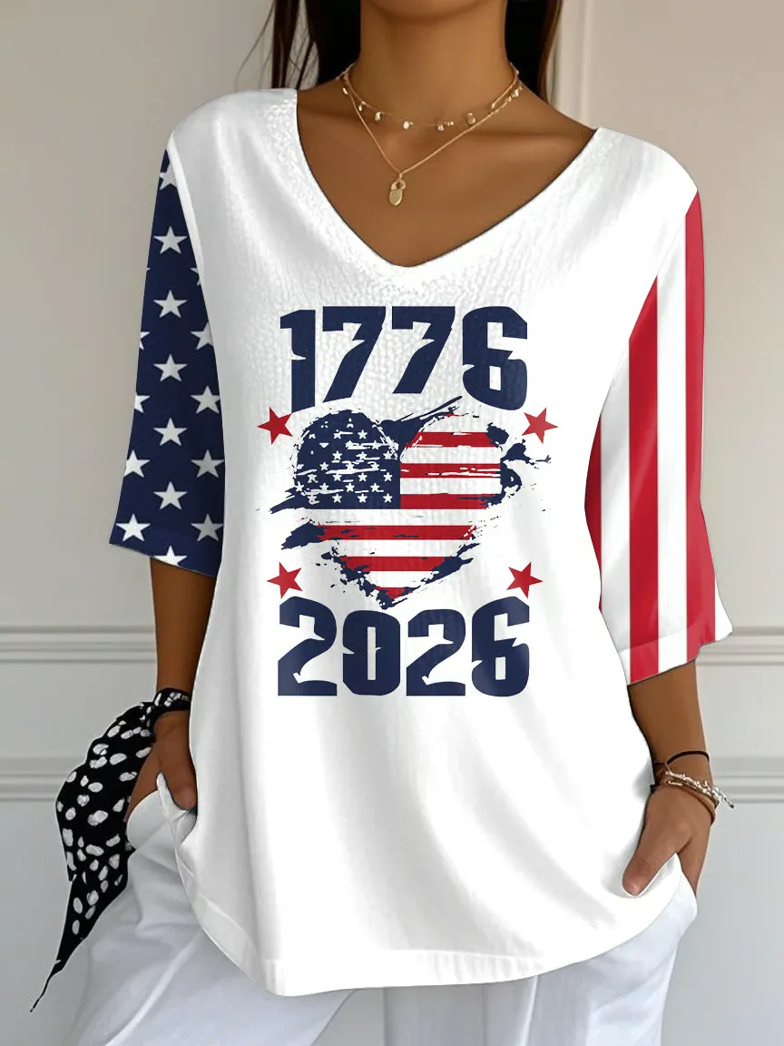 Retro 250th Anniversary Print T-Shirt