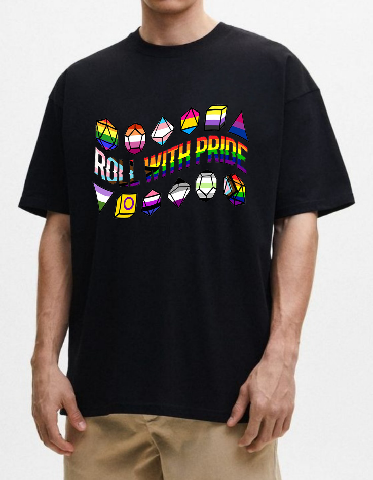 Dungeons and Dragons Roll with Pride Classic  Unisex T-shirt/Crewneck/Hoodie