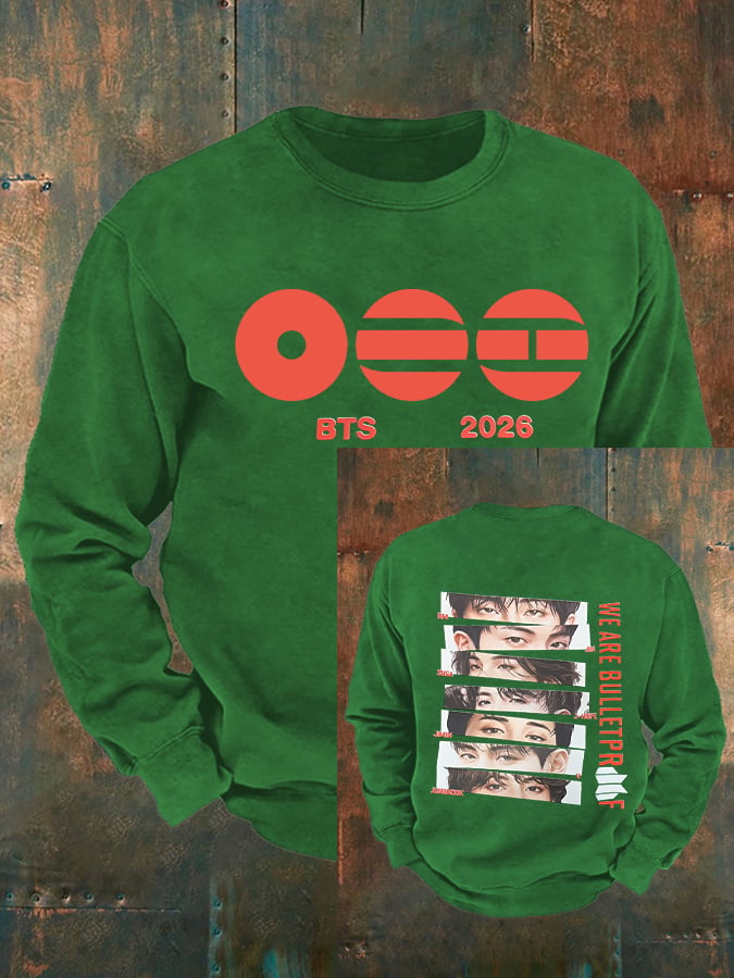 Men's K-pop Print  Sweatshirt